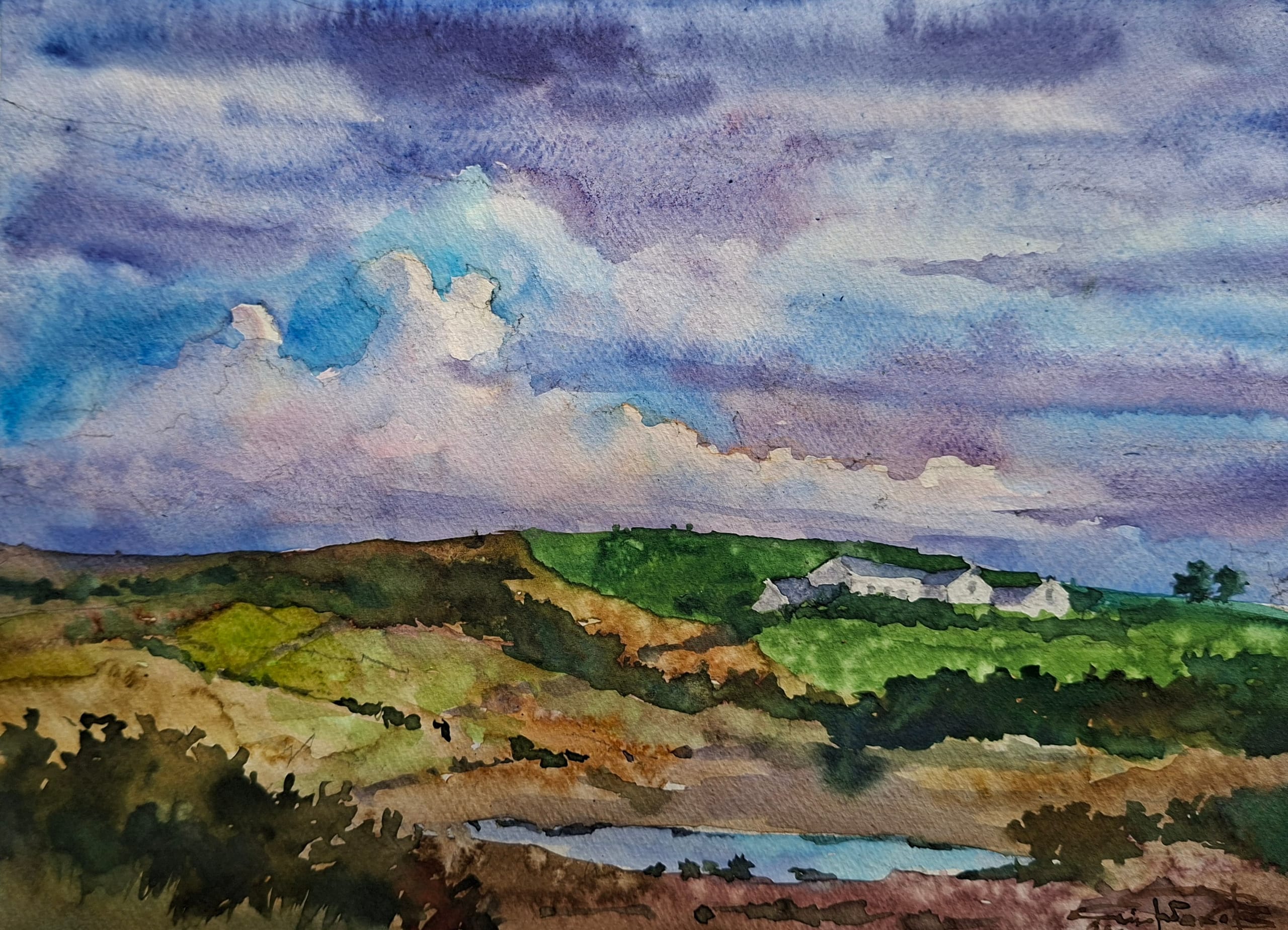 Ireland watercolour — watercolour by Serhii Shcherbakov