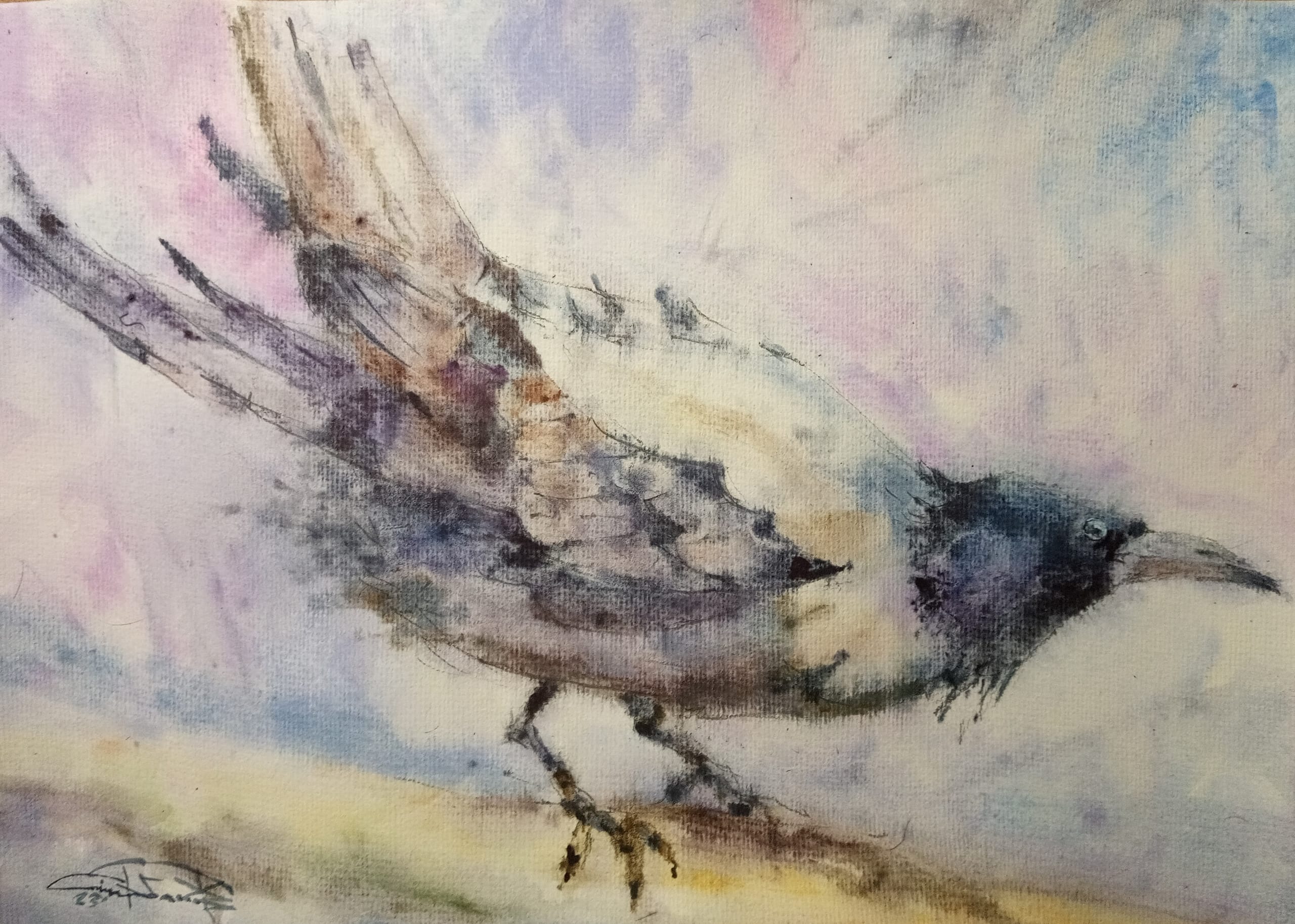 Birds No. 5 — watercolour by Serhii Shcherbakov