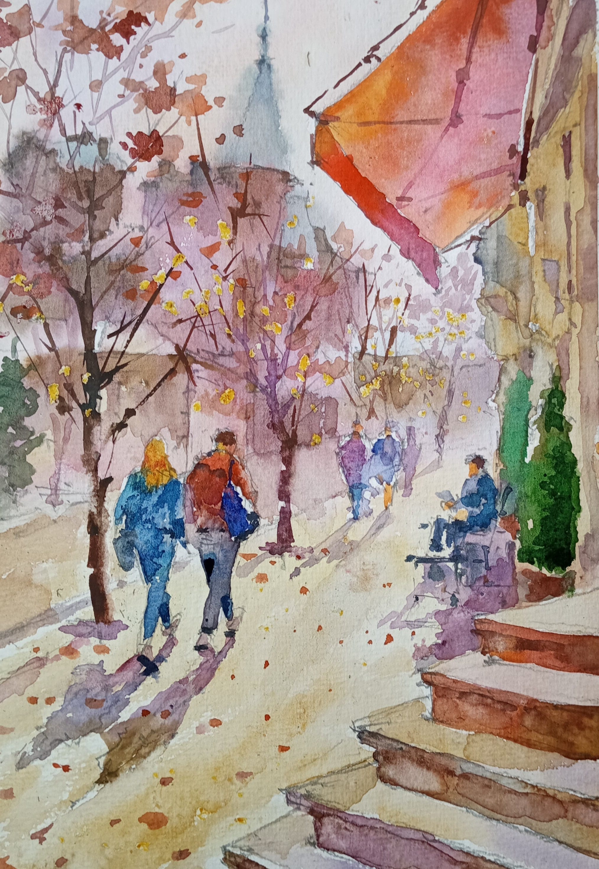 Kyiv No. 23 — watercolour by Serhii Shcherbakov