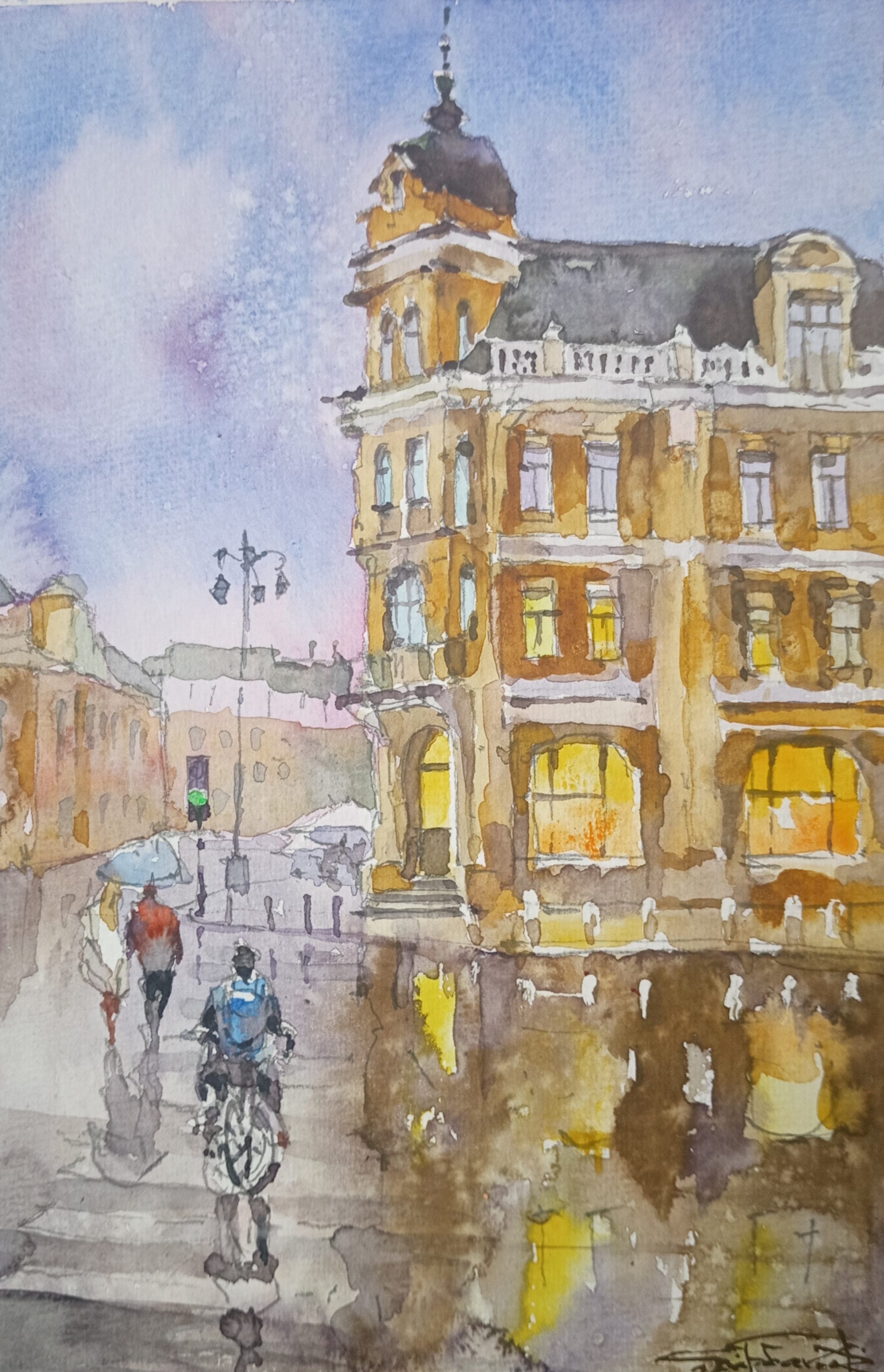 Kyiv No. 31 — watercolour by Serhii Shcherbakov