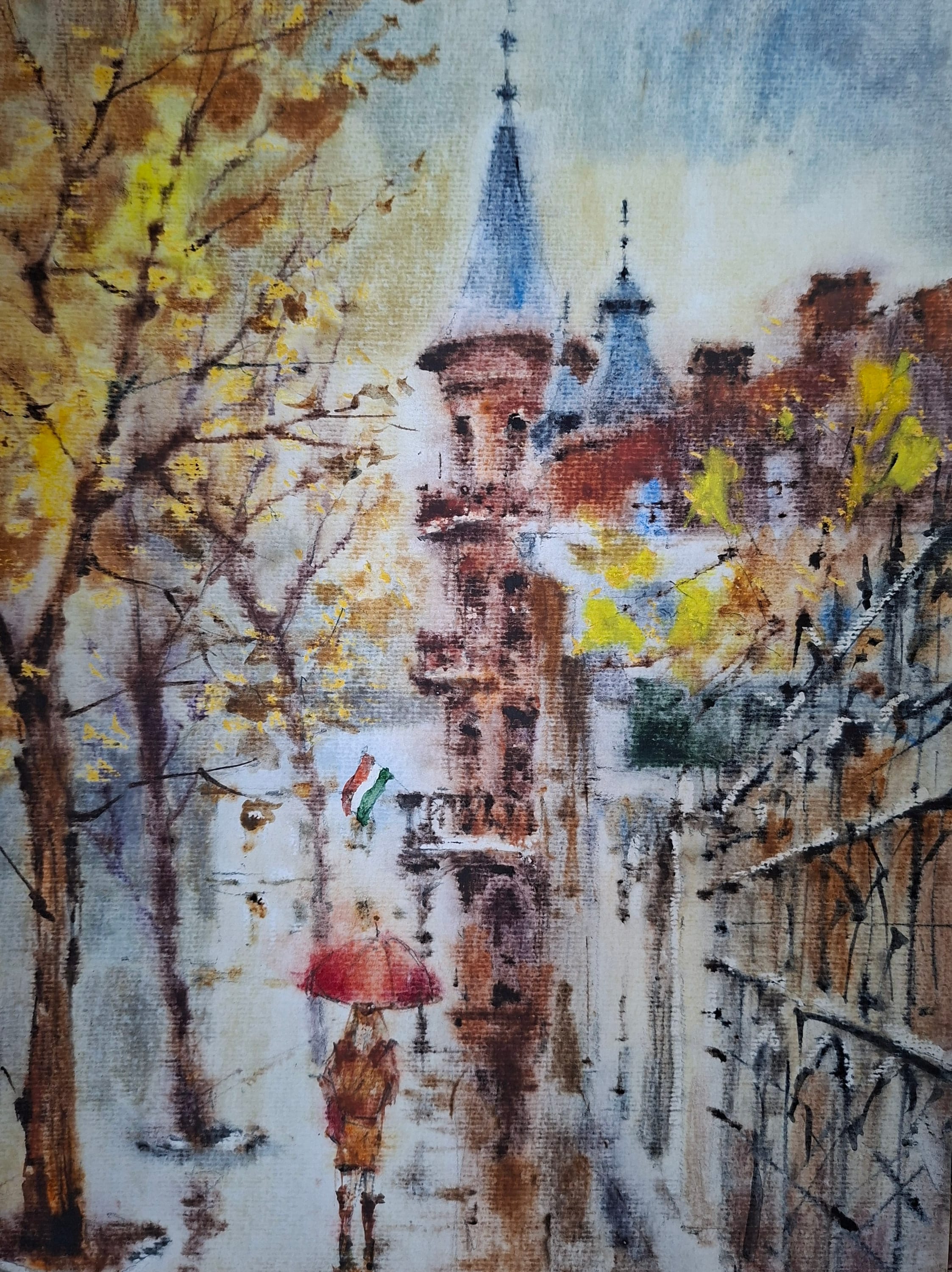 Kyiv No. 9 — watercolour by Serhii Shcherbakov