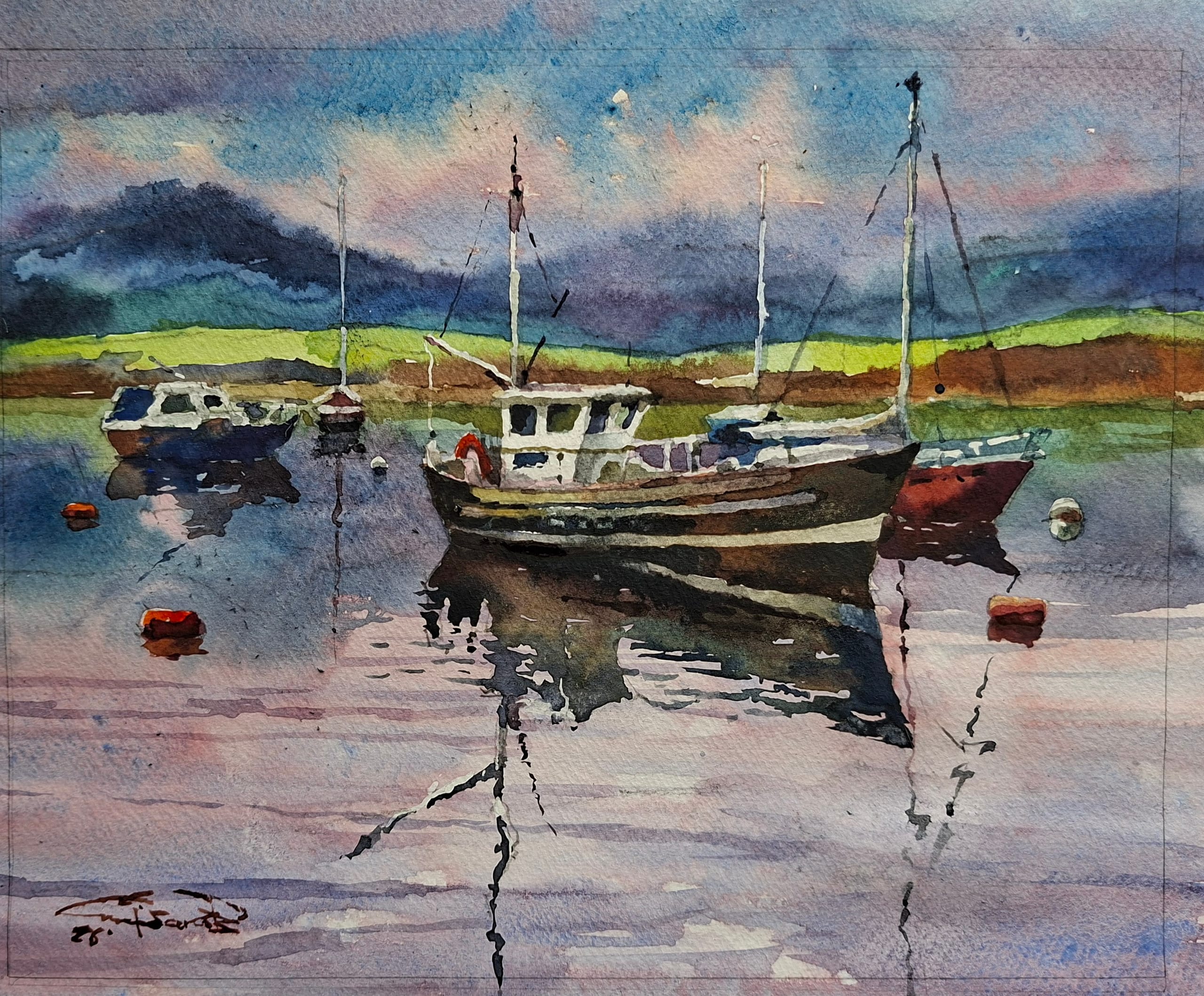 Ireland watercolour — watercolour by Serhii Shcherbakov