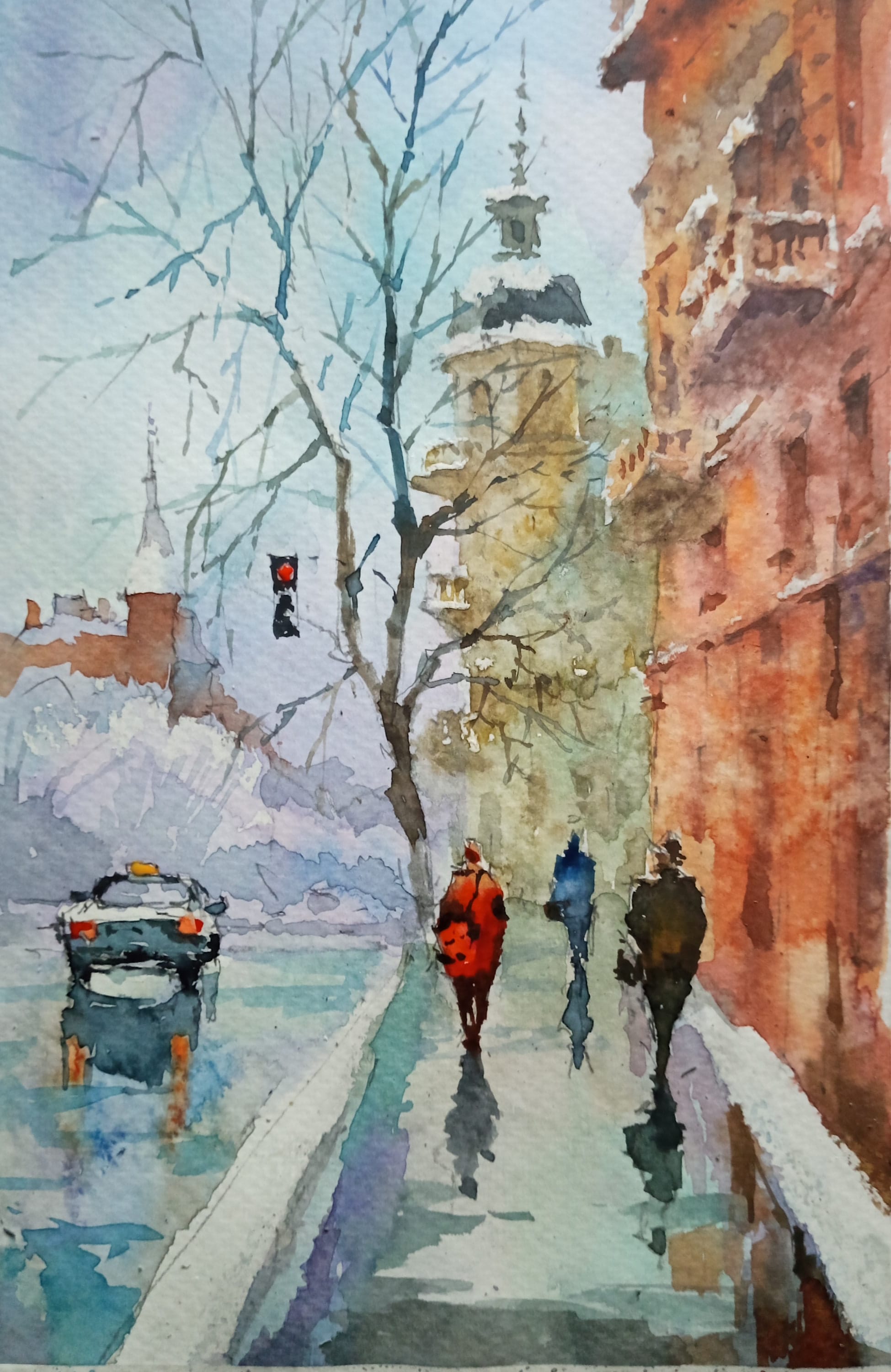 Kyiv No. 36 — watercolour by Serhii Shcherbakov