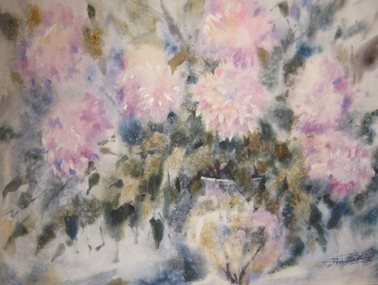 Flowers watercolour — watercolour by Serhii Shcherbakov