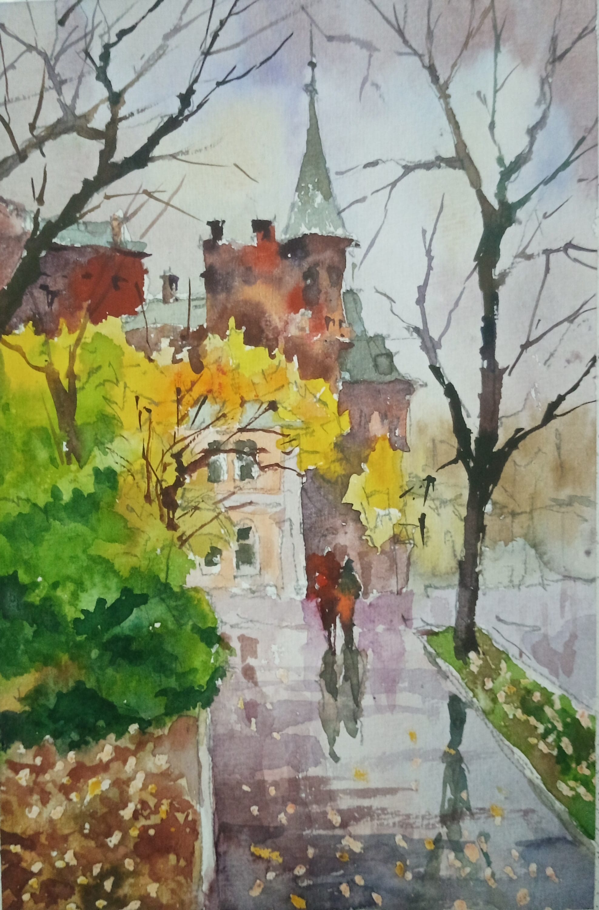 Kyiv No. 28 — watercolour by Serhii Shcherbakov