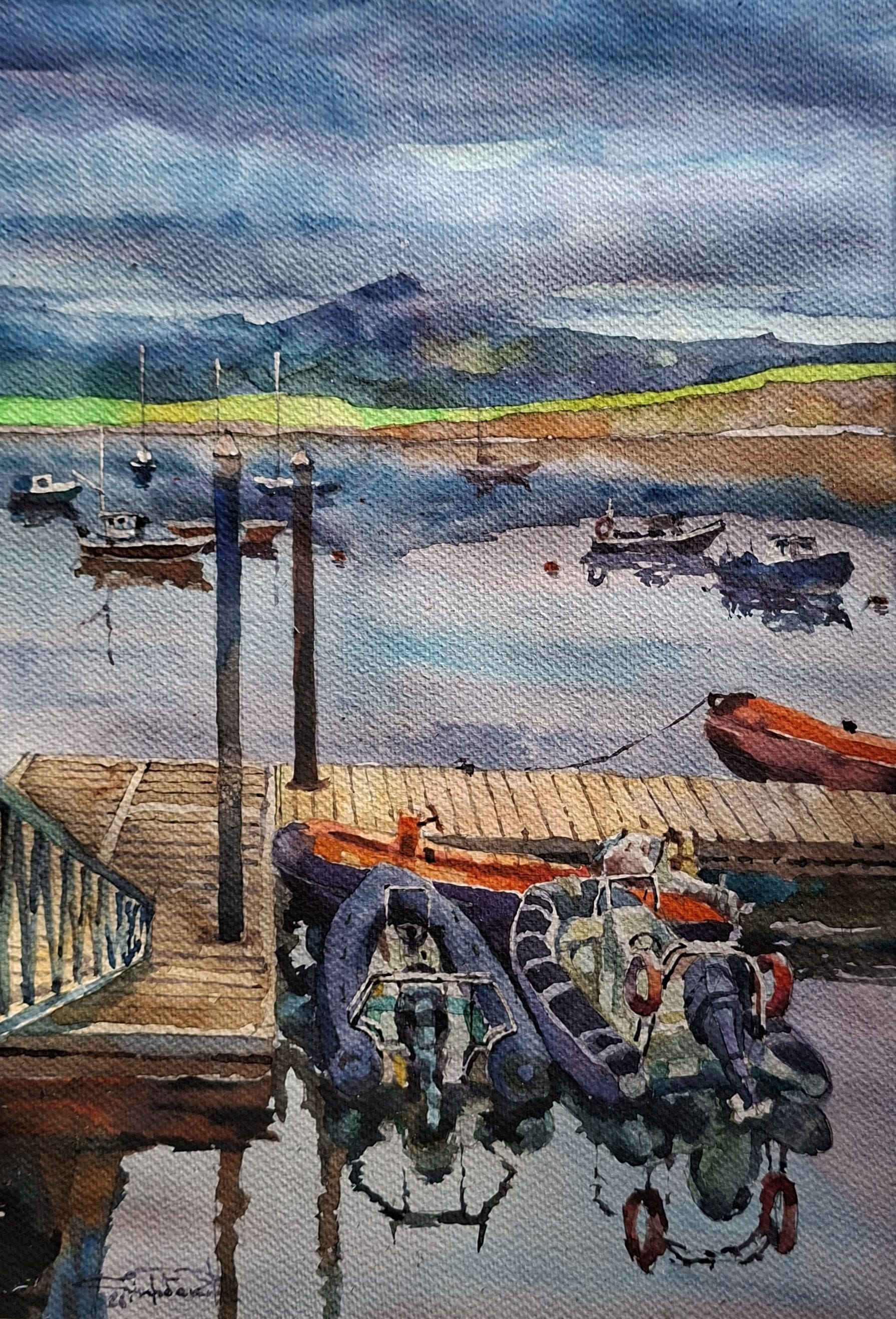 Ireland watercolour — watercolour by Serhii Shcherbakov