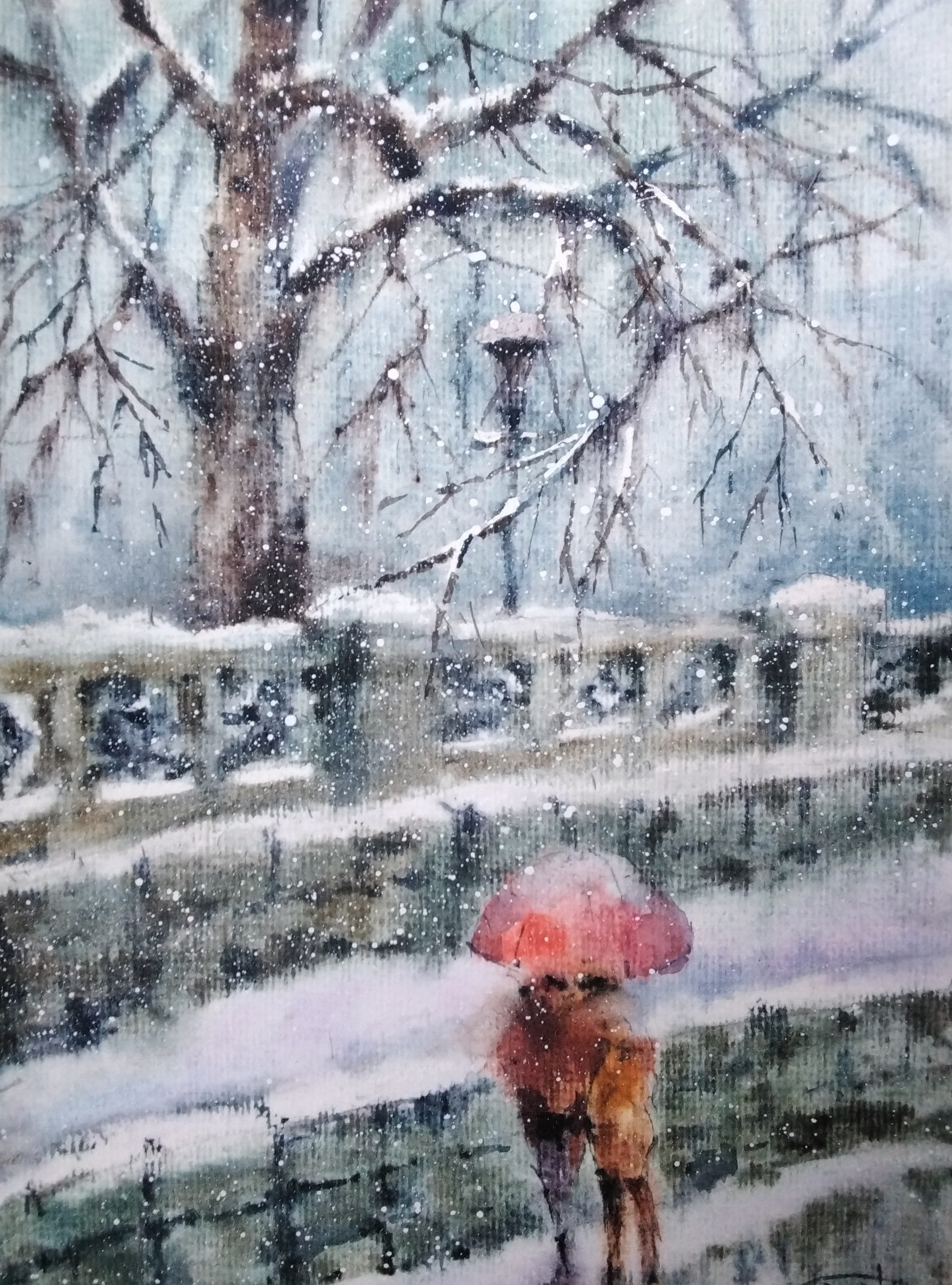 Kyiv No. 47 — watercolour by Serhii Shcherbakov