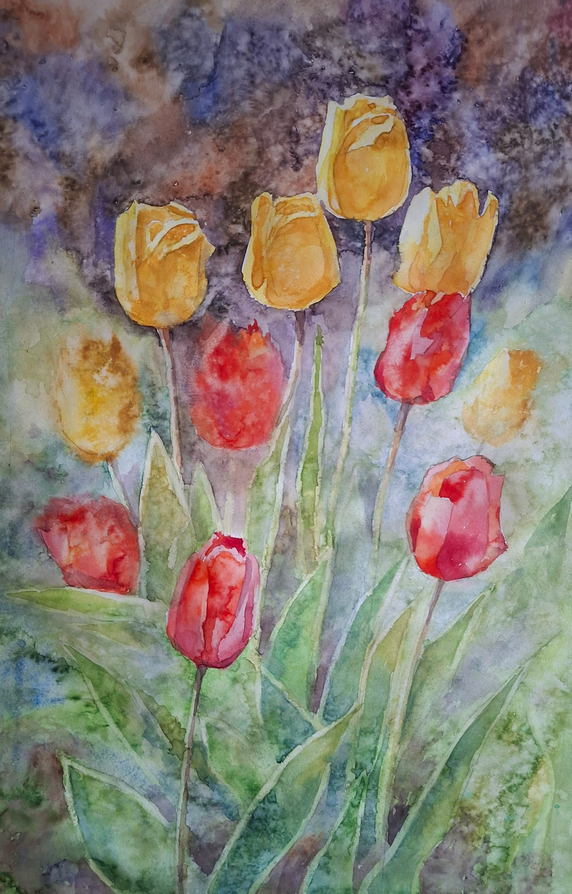 Flowers No. 2 — watercolour by Serhii Shcherbakov