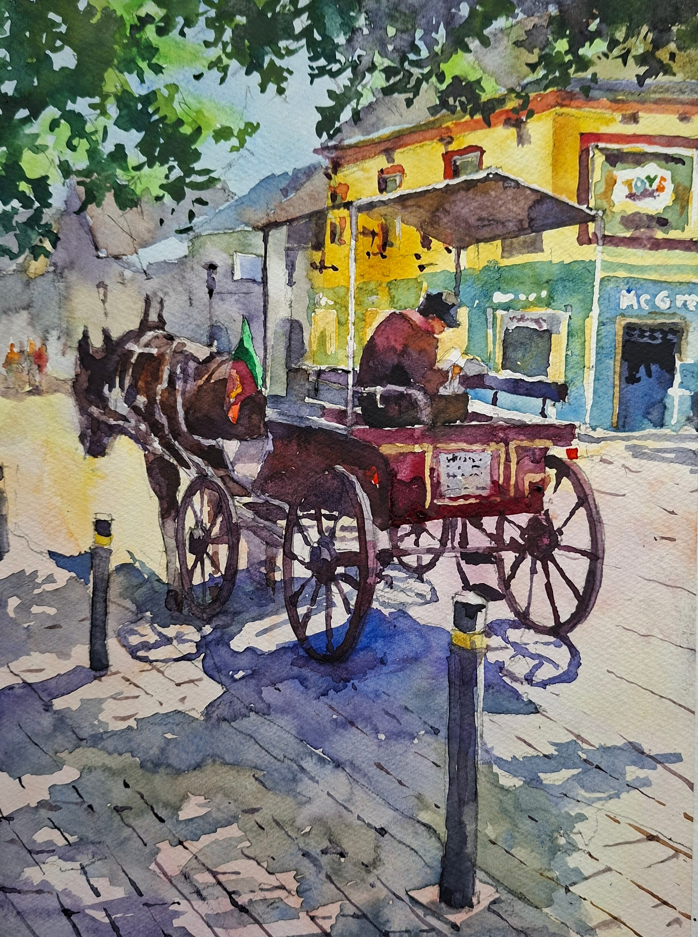 Ireland watercolour — watercolour by Serhii Shcherbakov