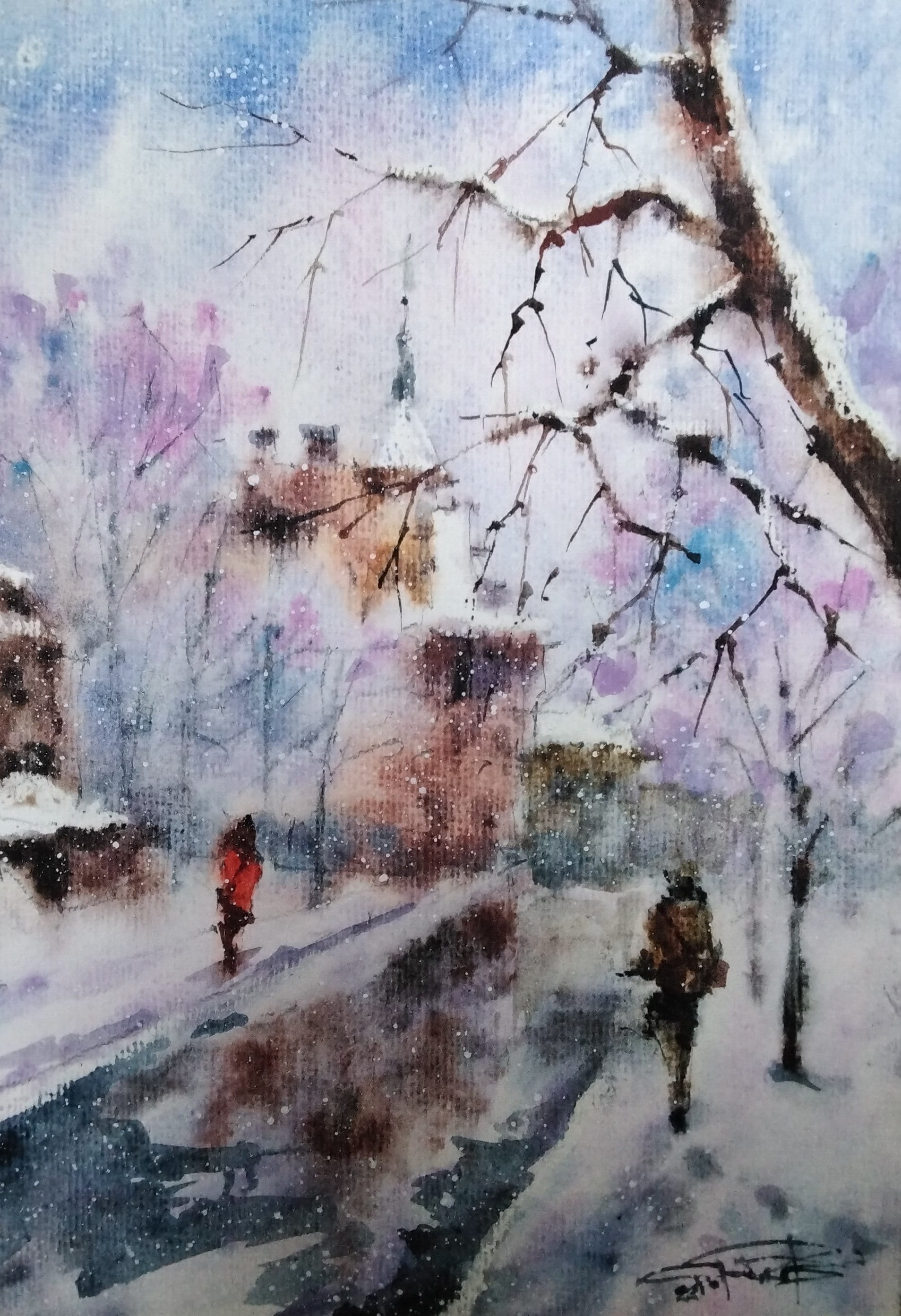 Kyiv No. 54 — watercolour by Serhii Shcherbakov