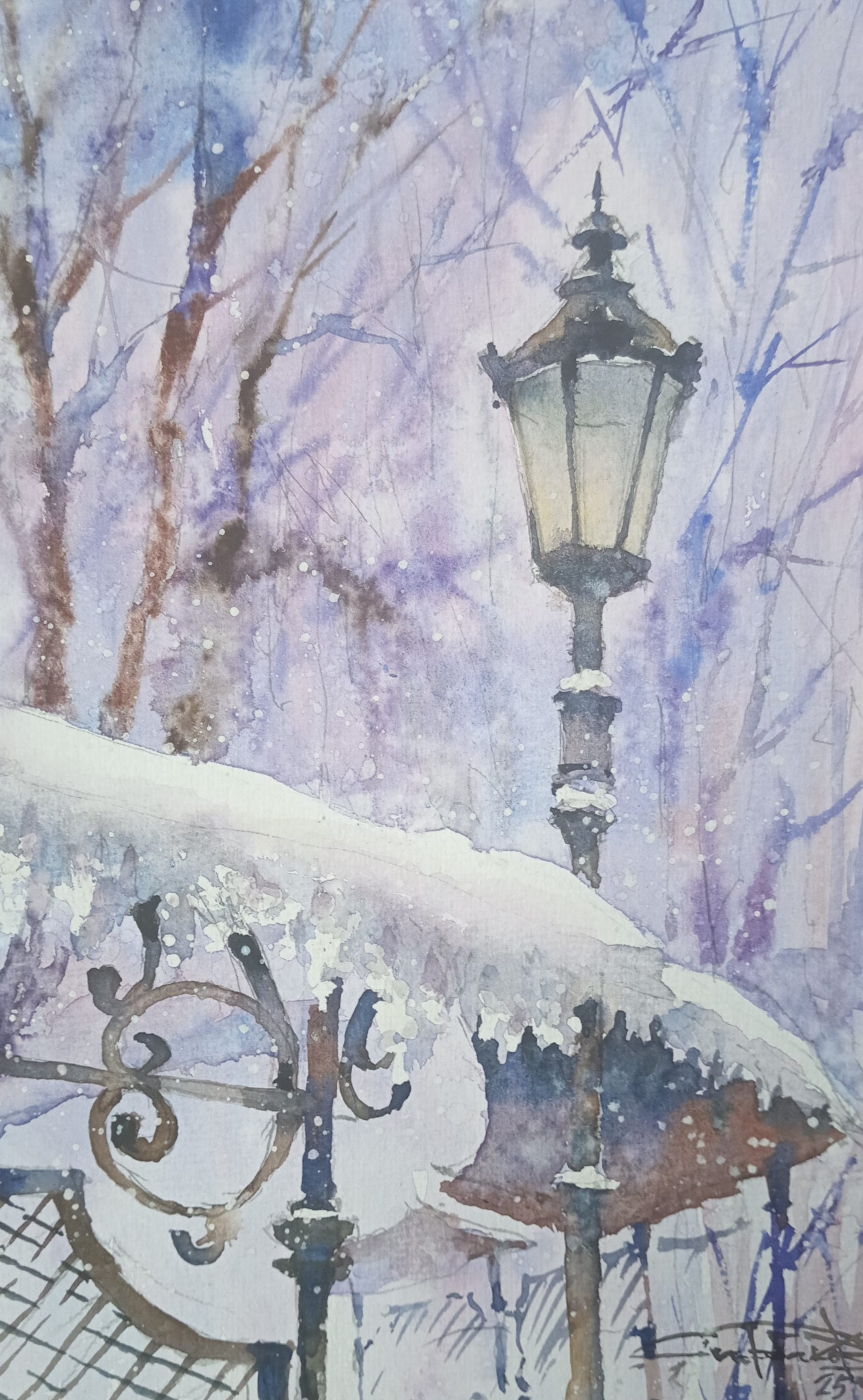 Kyiv No. 30 — watercolour by Serhii Shcherbakov