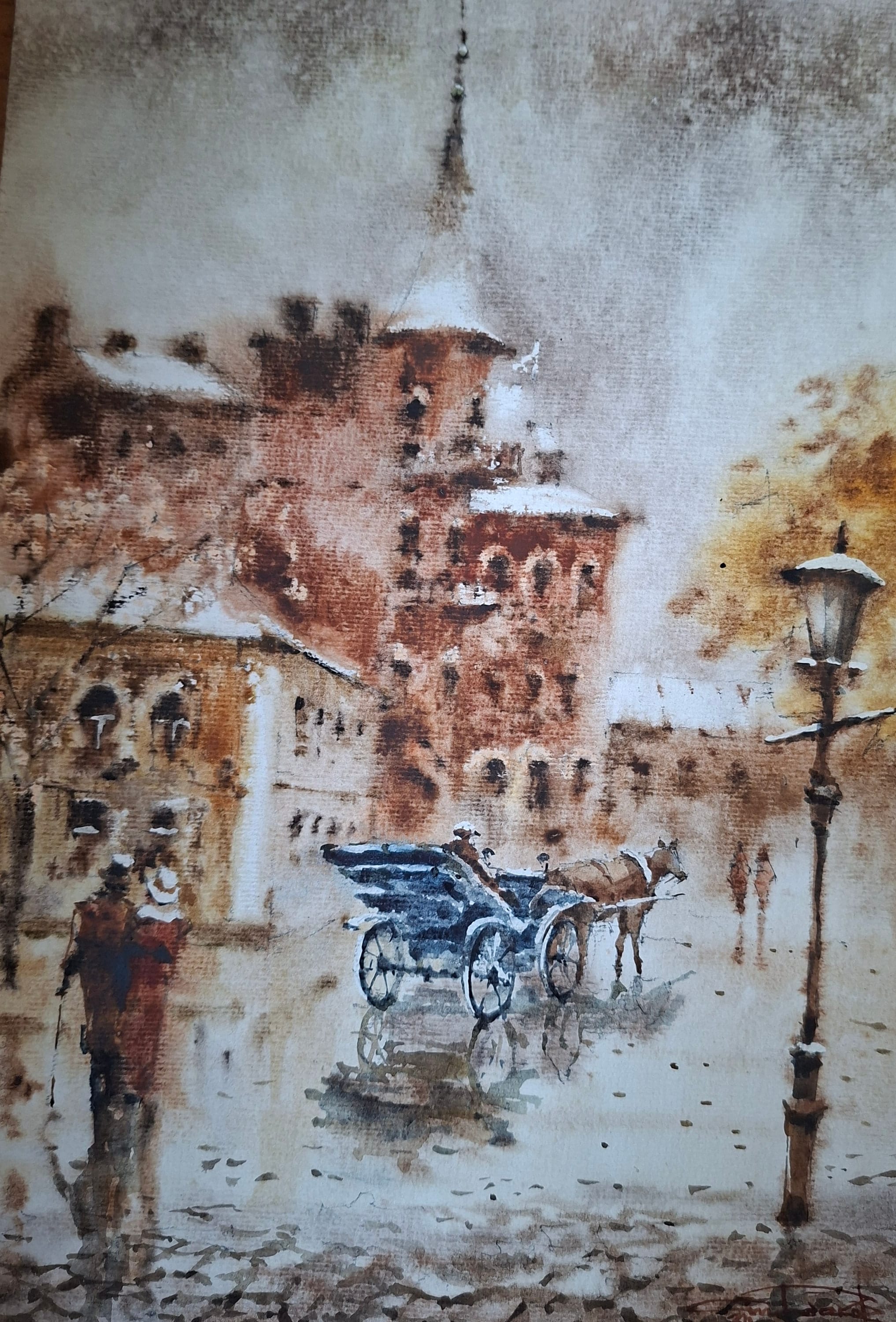 Kyiv No. 1 — watercolour by Serhii Shcherbakov