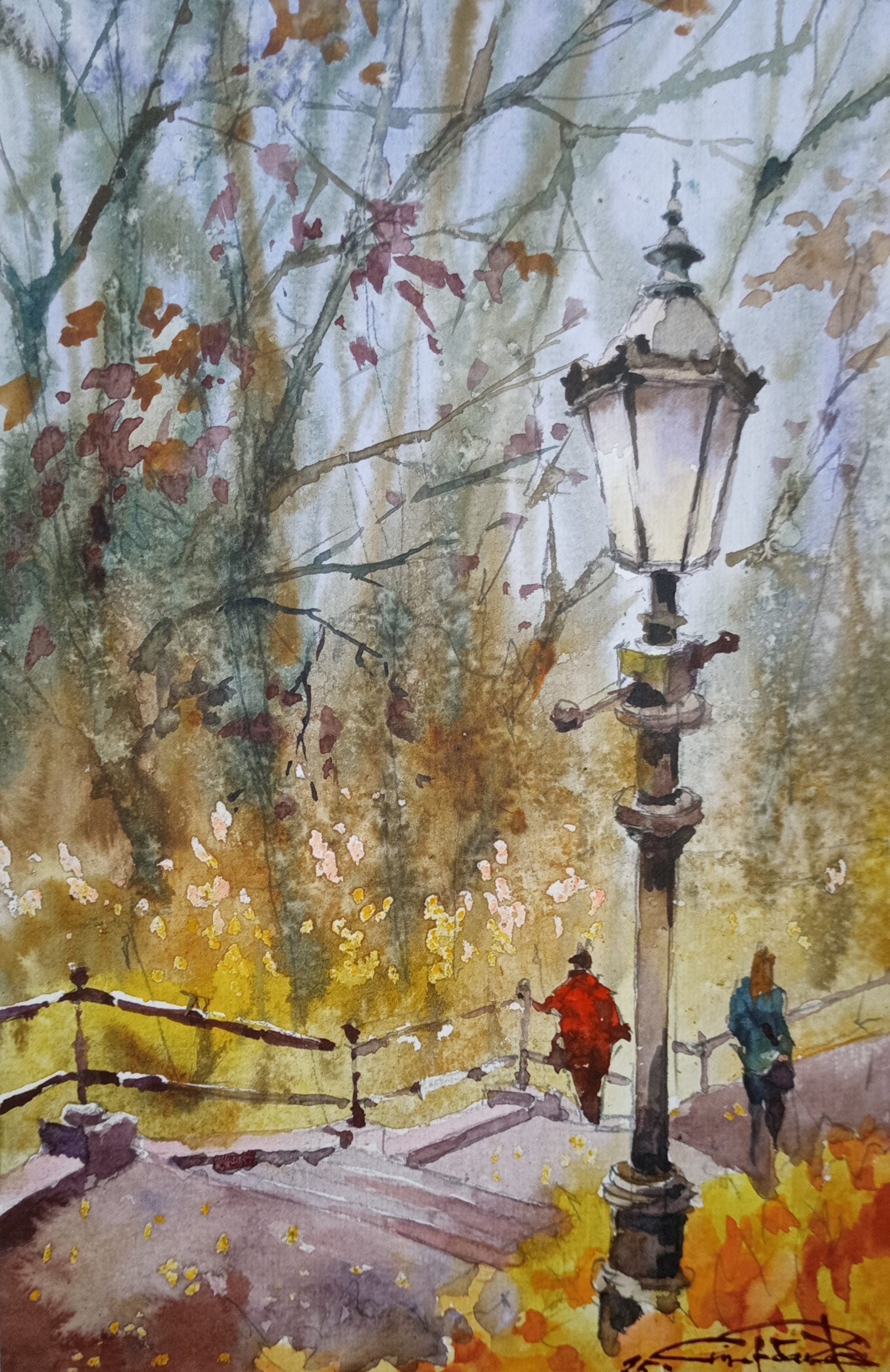 Kyiv No. 32 — watercolour by Serhii Shcherbakov