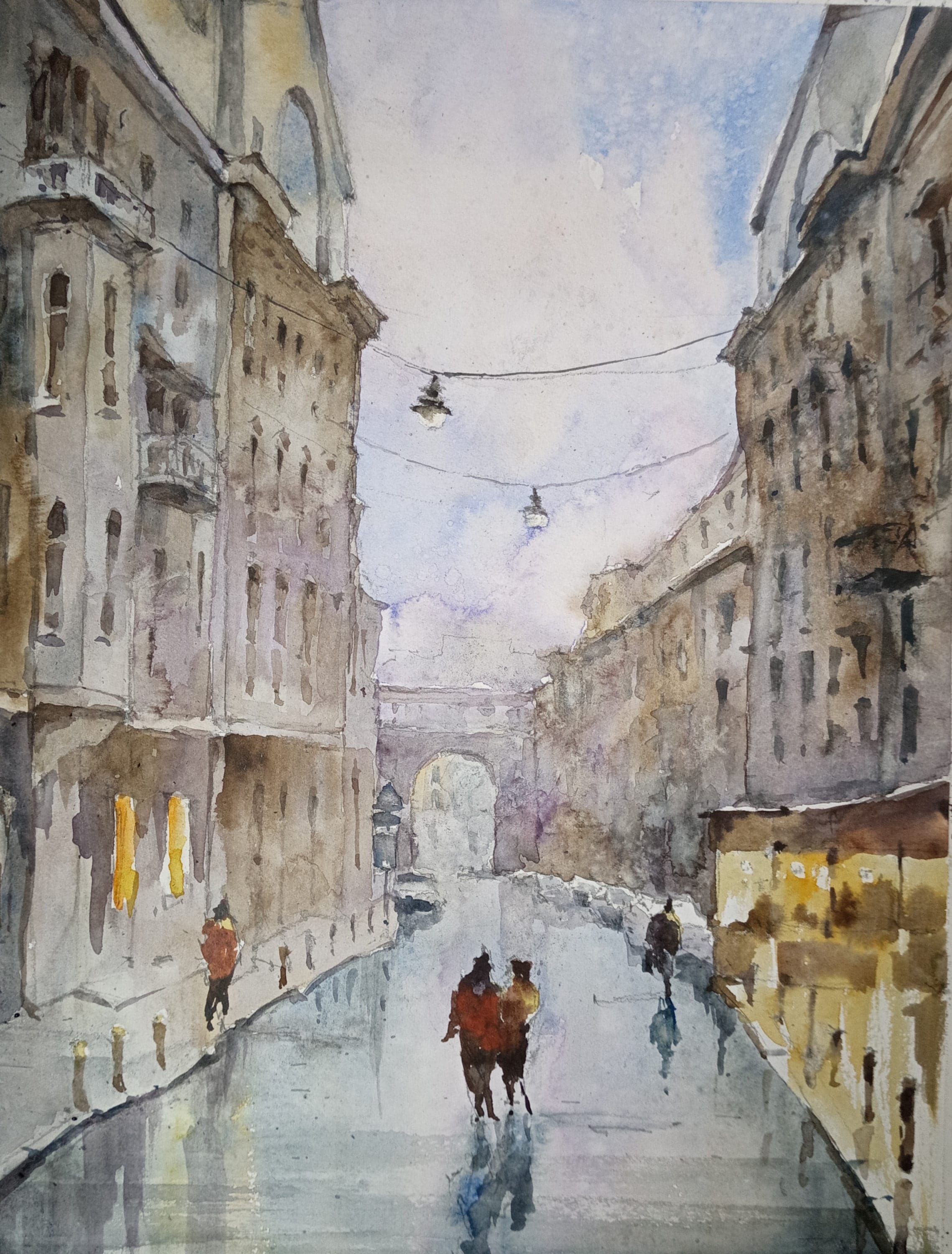 Kyiv No. 15 — watercolour by Serhii Shcherbakov
