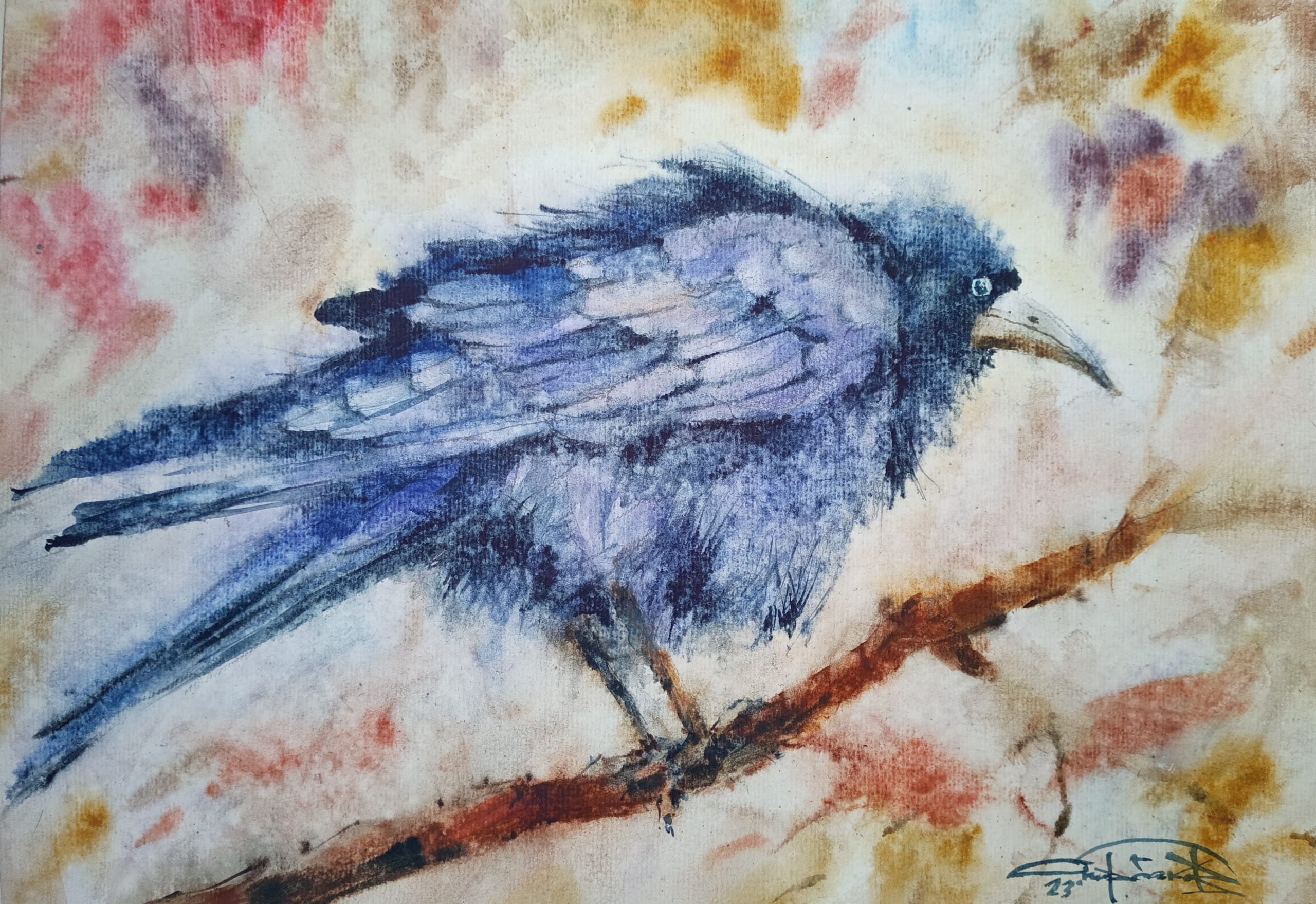 Birds No. 2 — watercolour by Serhii Shcherbakov