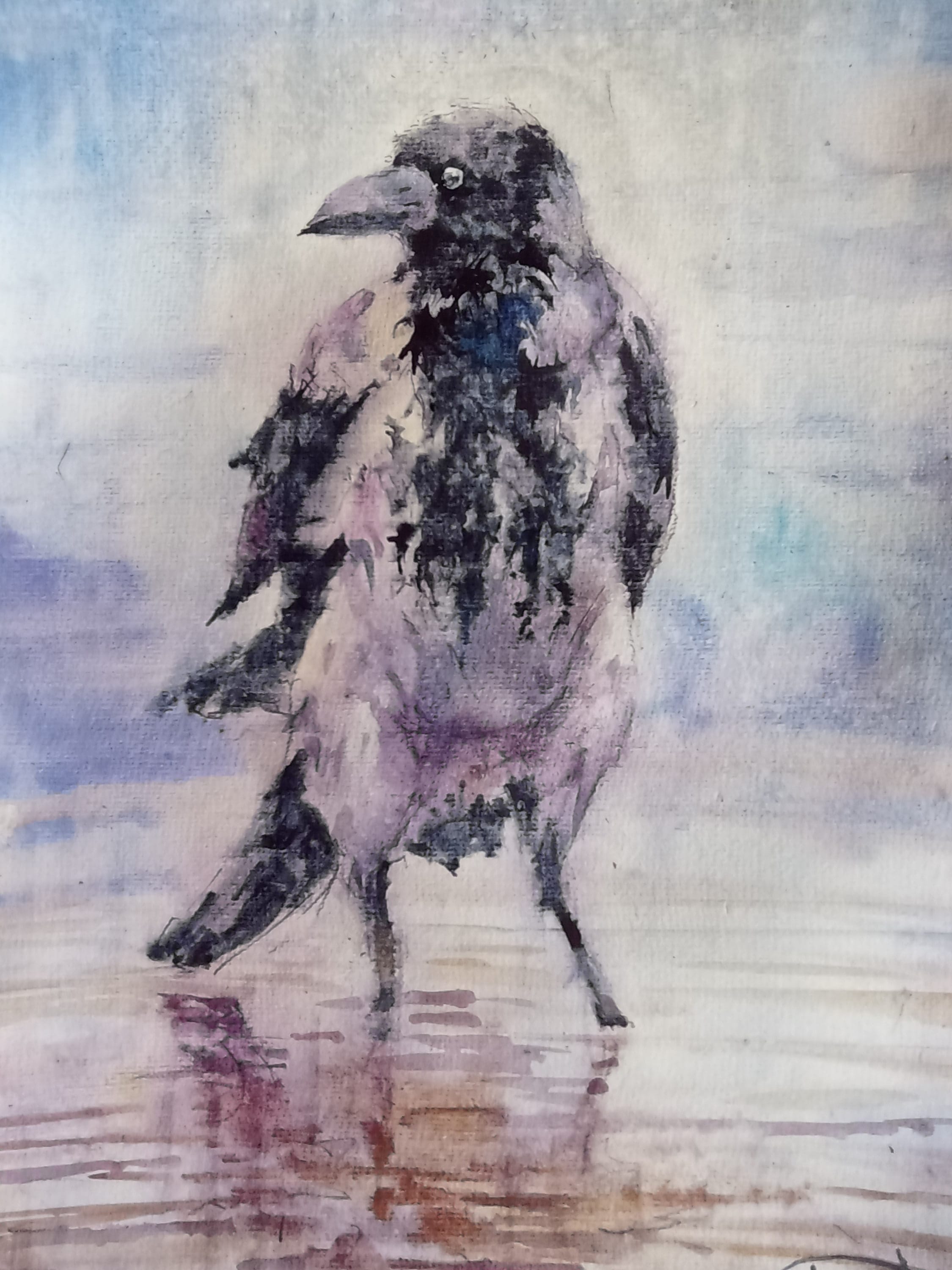 Birds No. 3 — watercolour by Serhii Shcherbakov