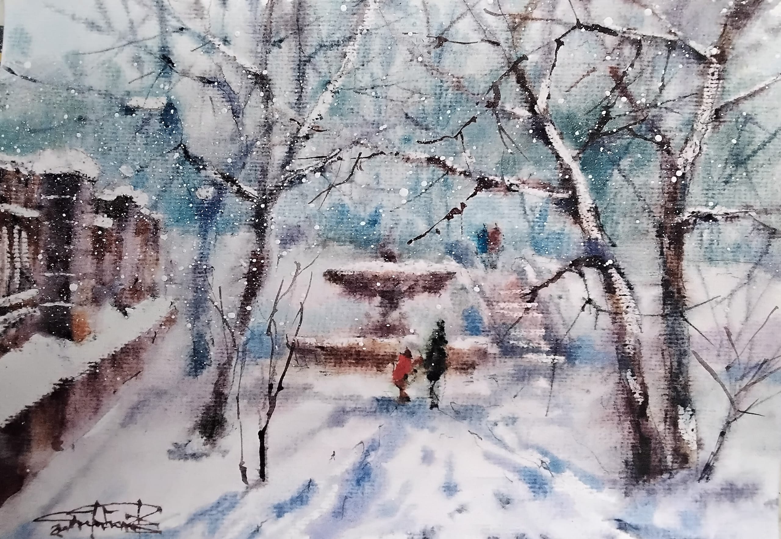 Kyiv No. 46 — watercolour by Serhii Shcherbakov