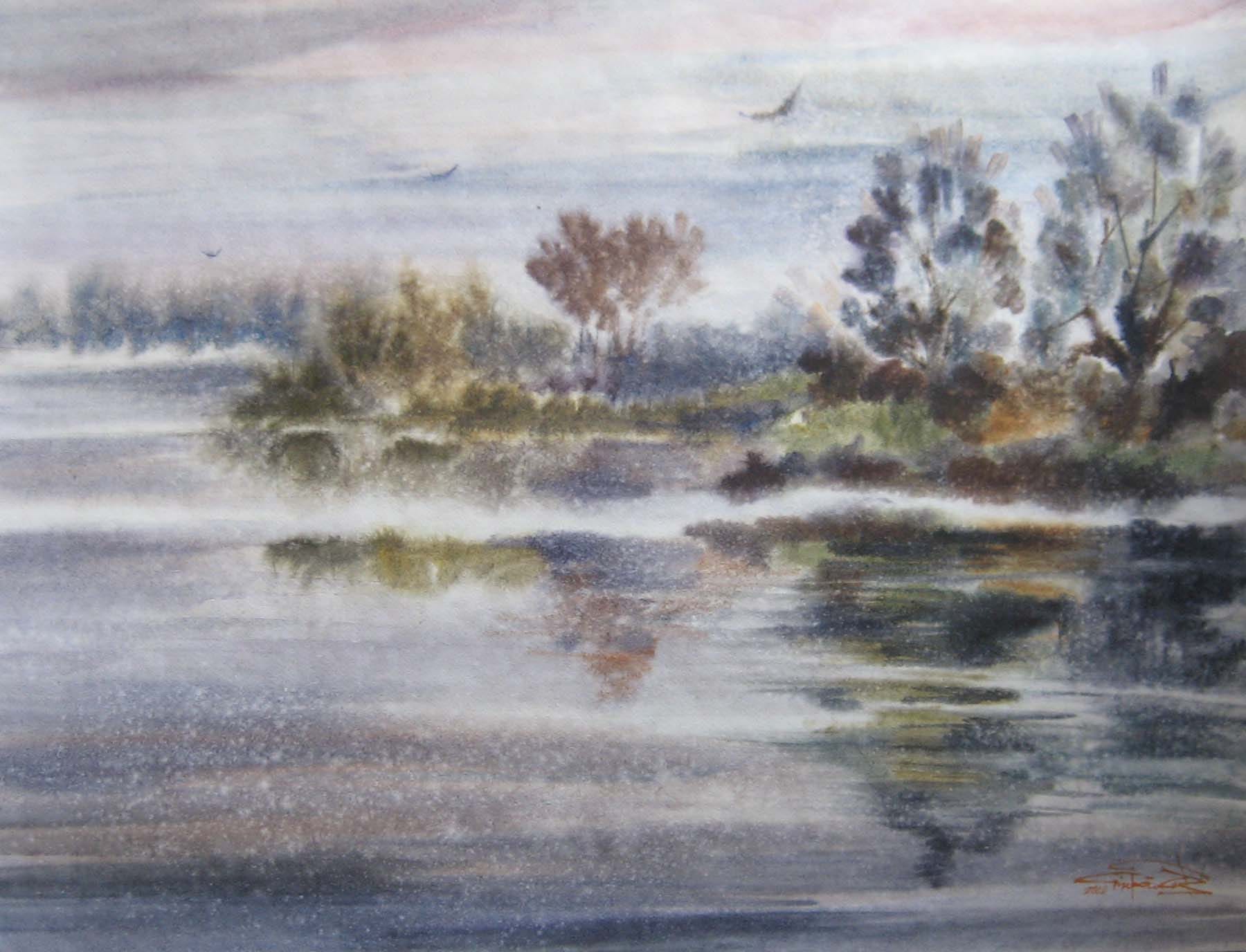 Cool Air — watercolour by Serhii Shcherbakov