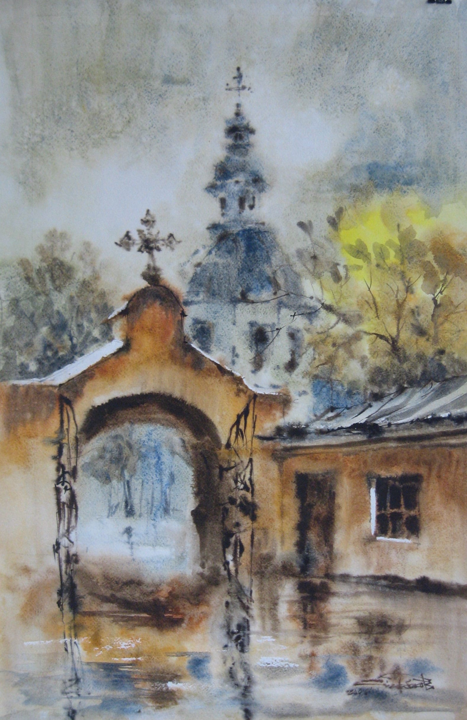 Open Faith — watercolour by Serhii Shcherbakov