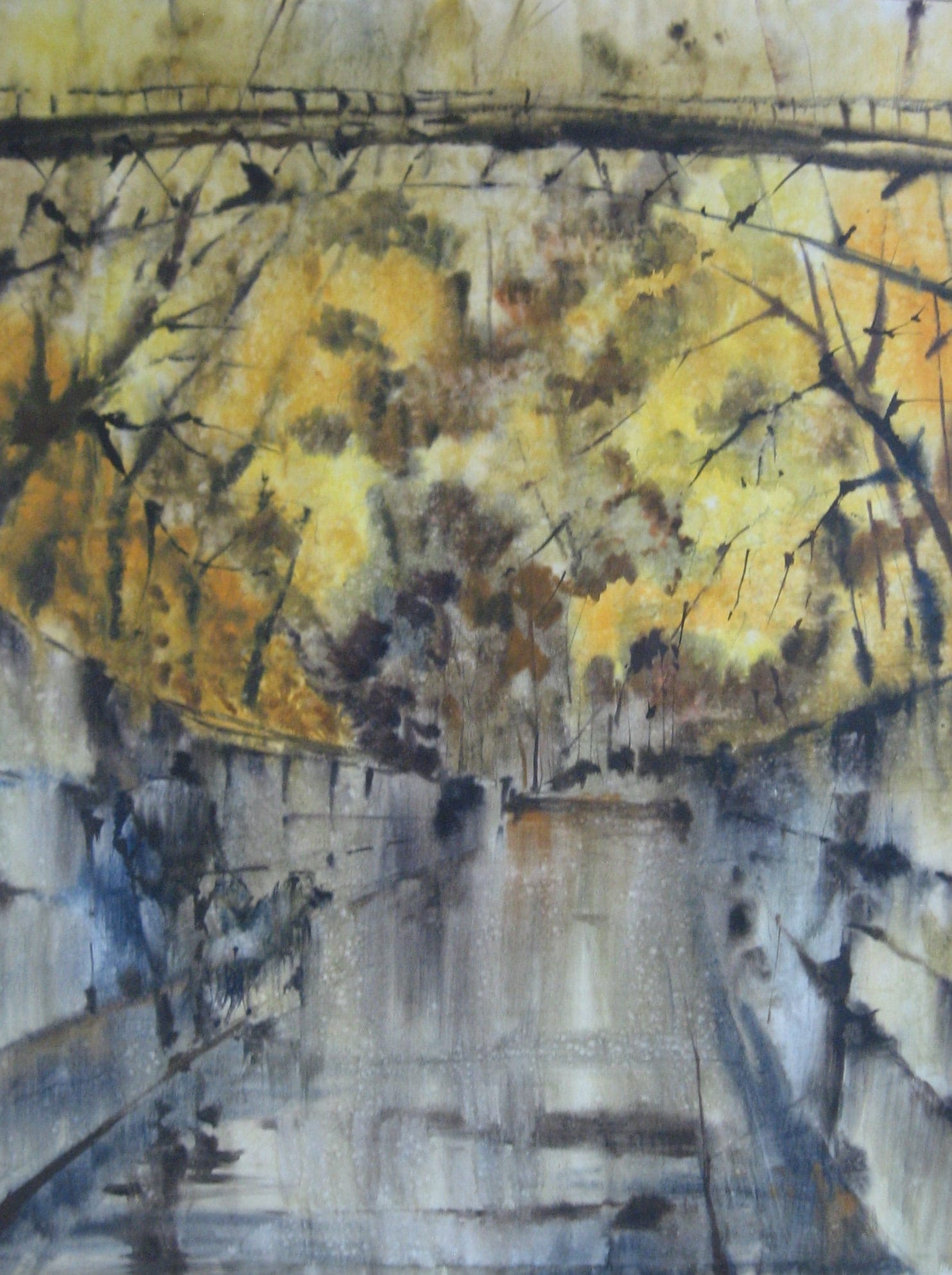 Into Autumn — watercolour by Serhii Shcherbakov