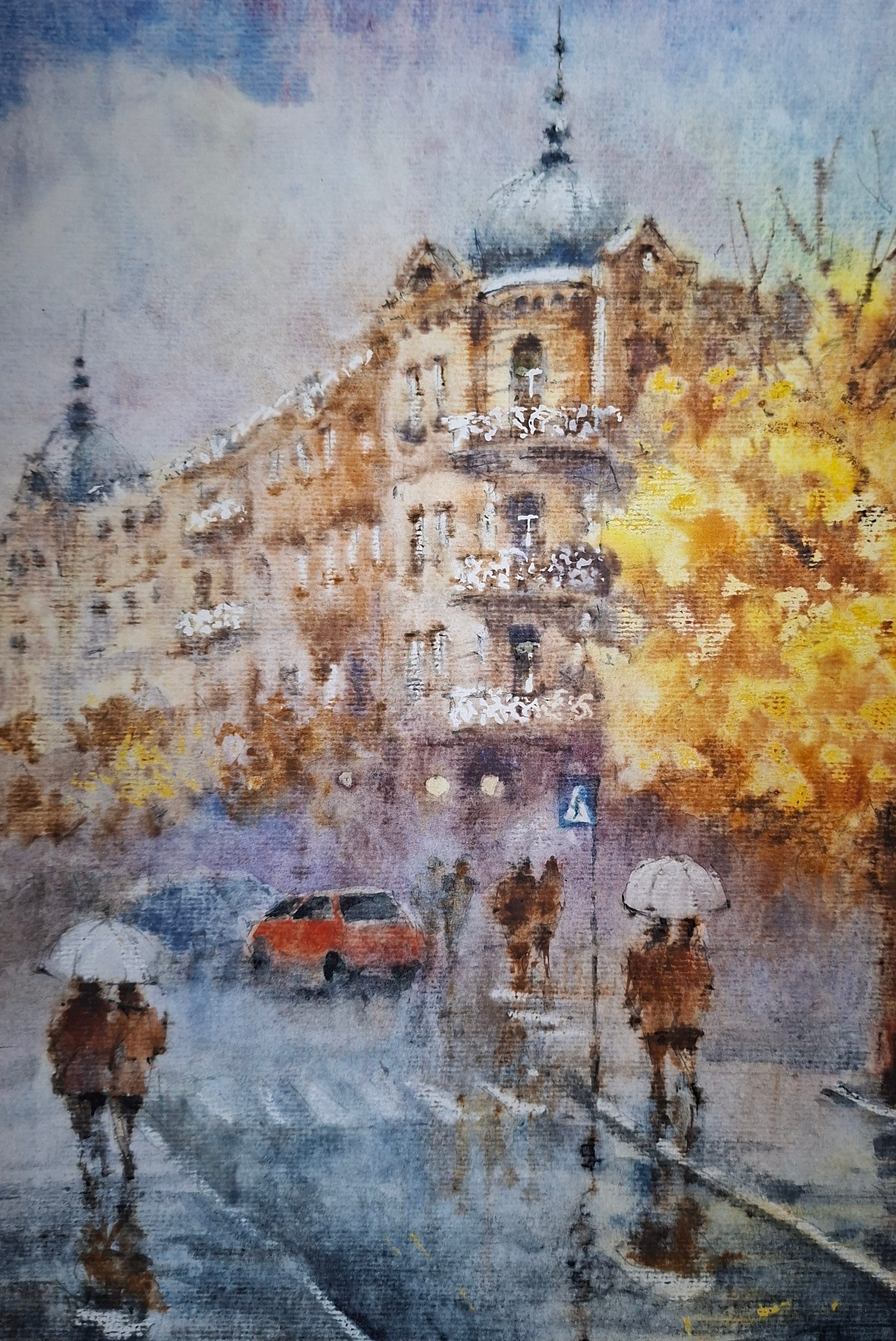 Kyiv No. 7 — watercolour by Serhii Shcherbakov