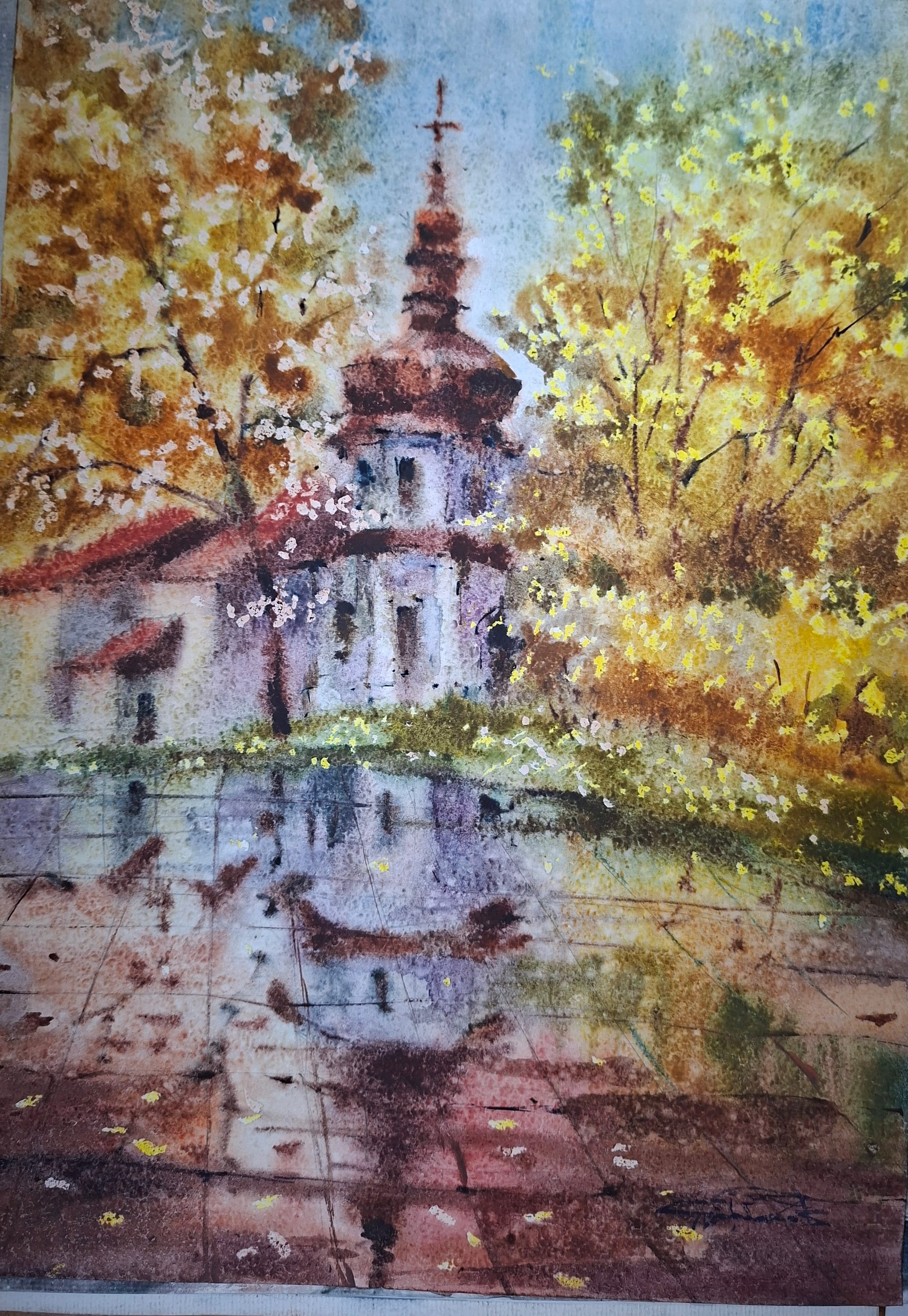 Kyiv No. 8 — watercolour by Serhii Shcherbakov