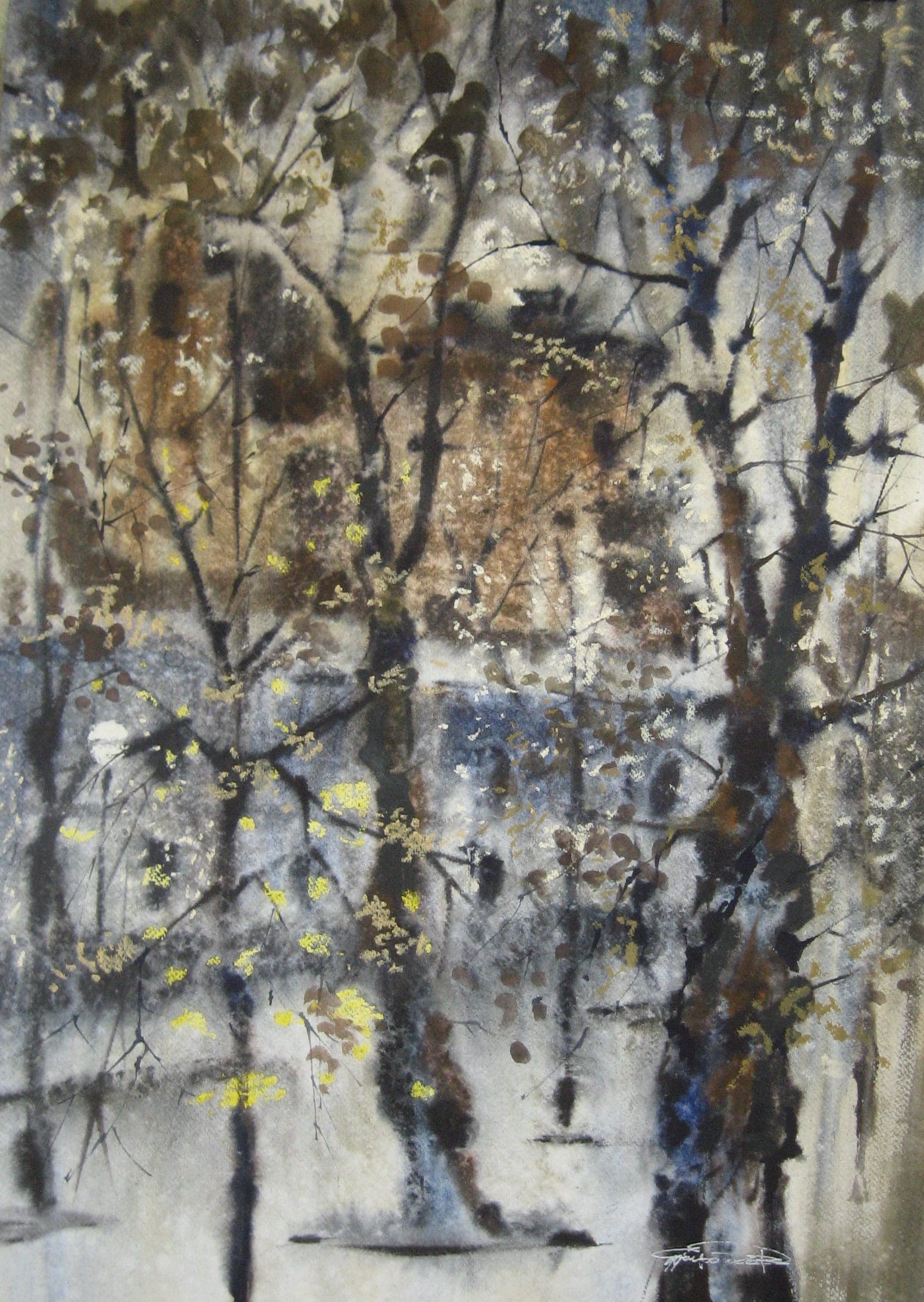 Dusk — watercolour by Serhii Shcherbakov