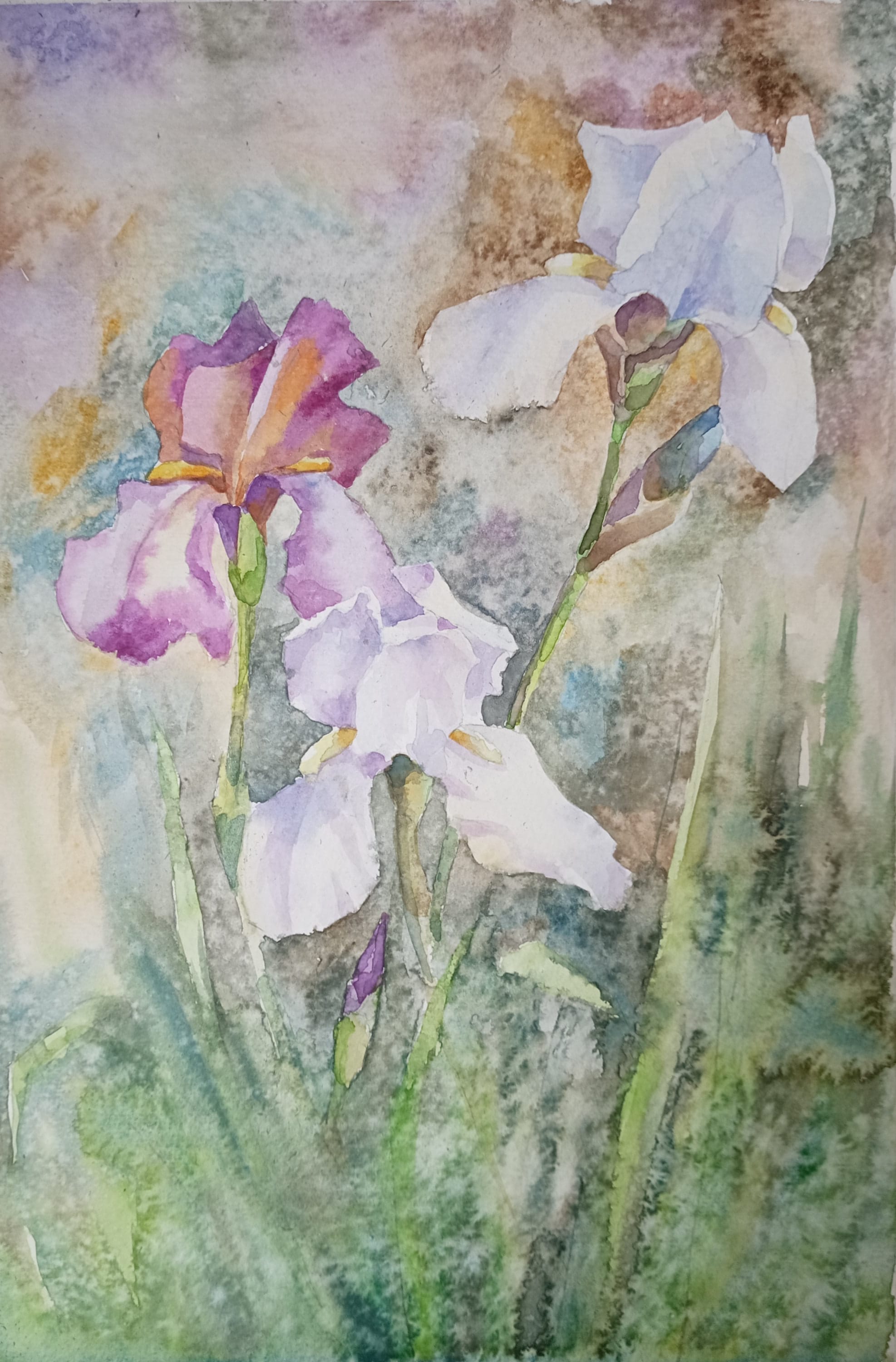 Flowers watercolour — watercolour by Serhii Shcherbakov