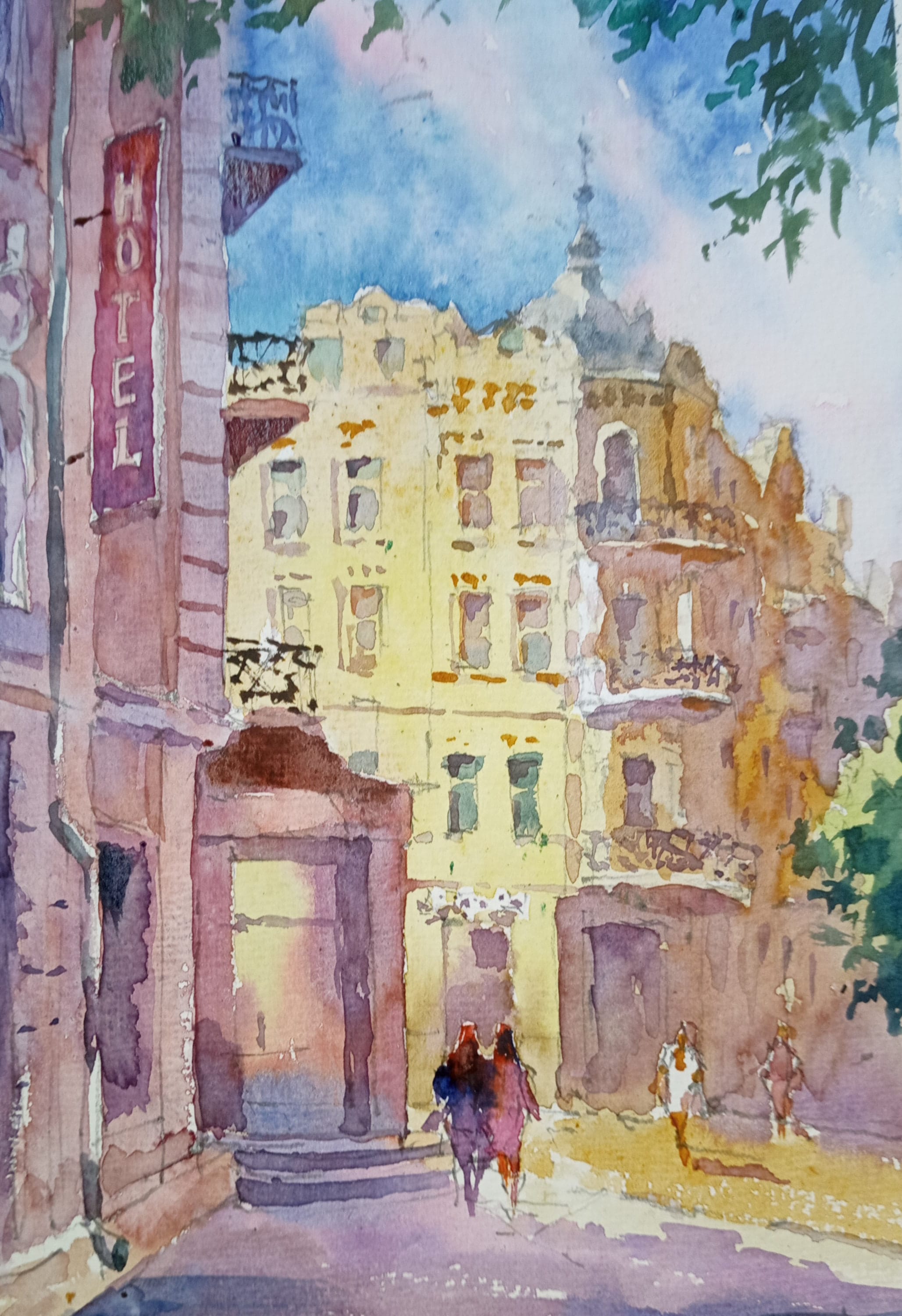 Kyiv No. 22 — watercolour by Serhii Shcherbakov