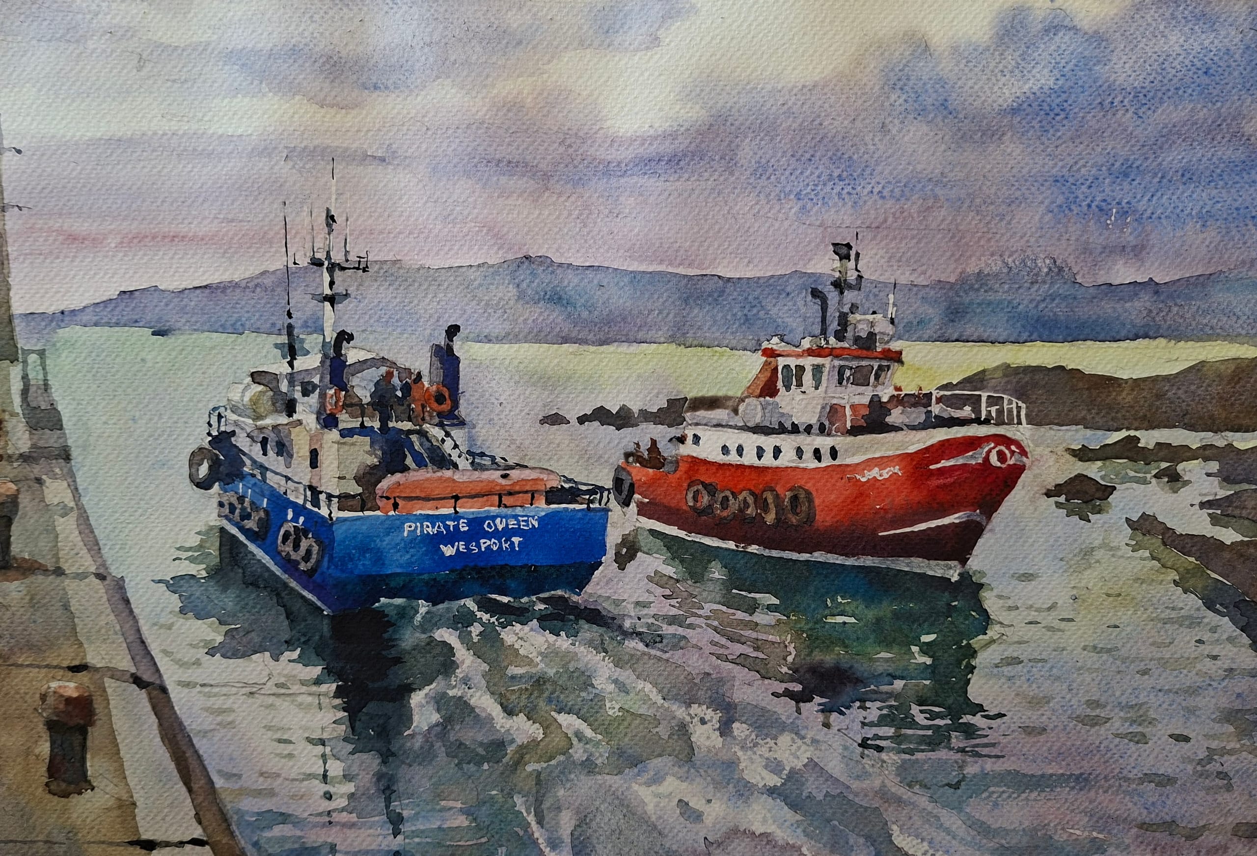Ireland watercolour — watercolour by Serhii Shcherbakov