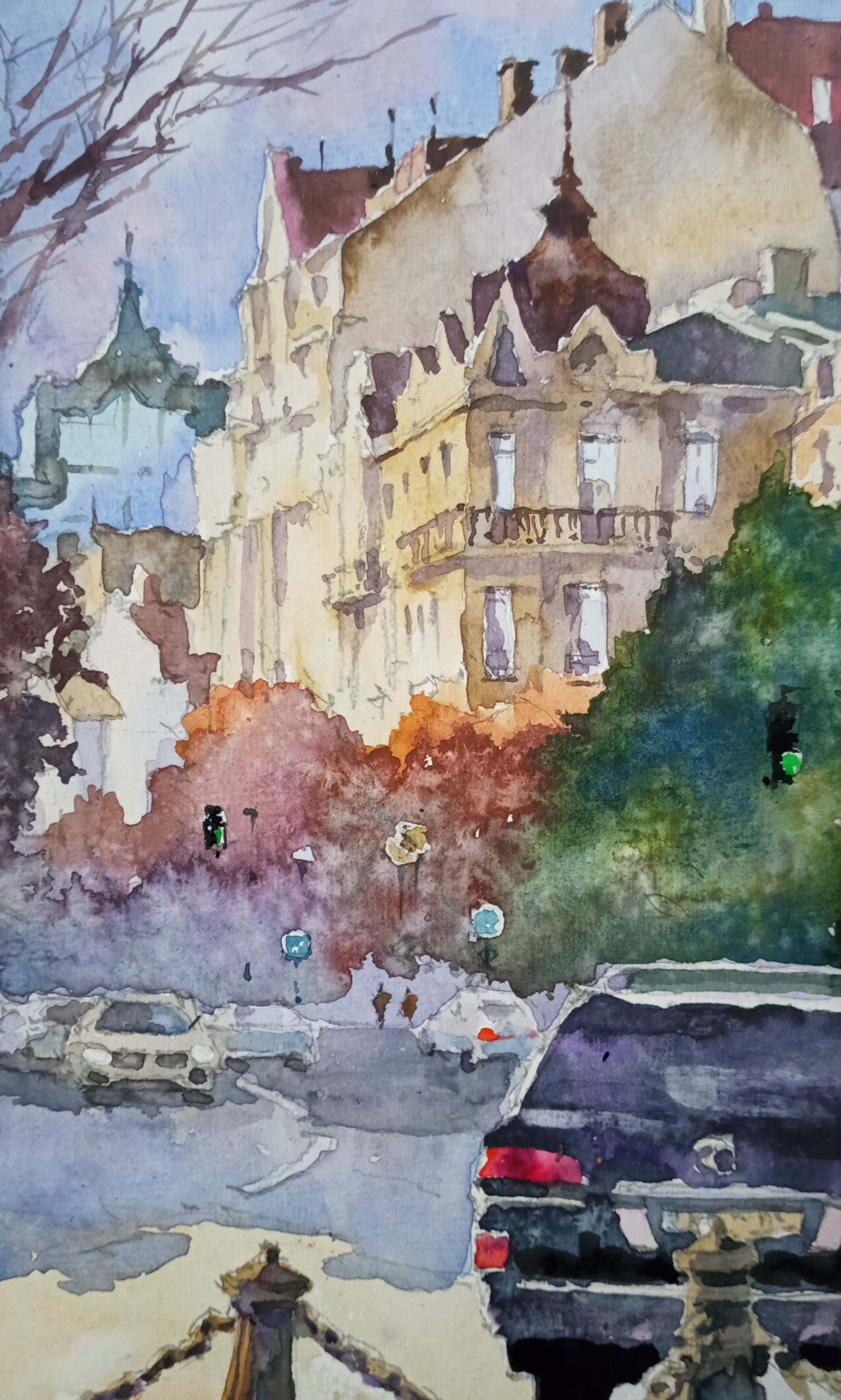 Kyiv No. 26 — watercolour by Serhii Shcherbakov