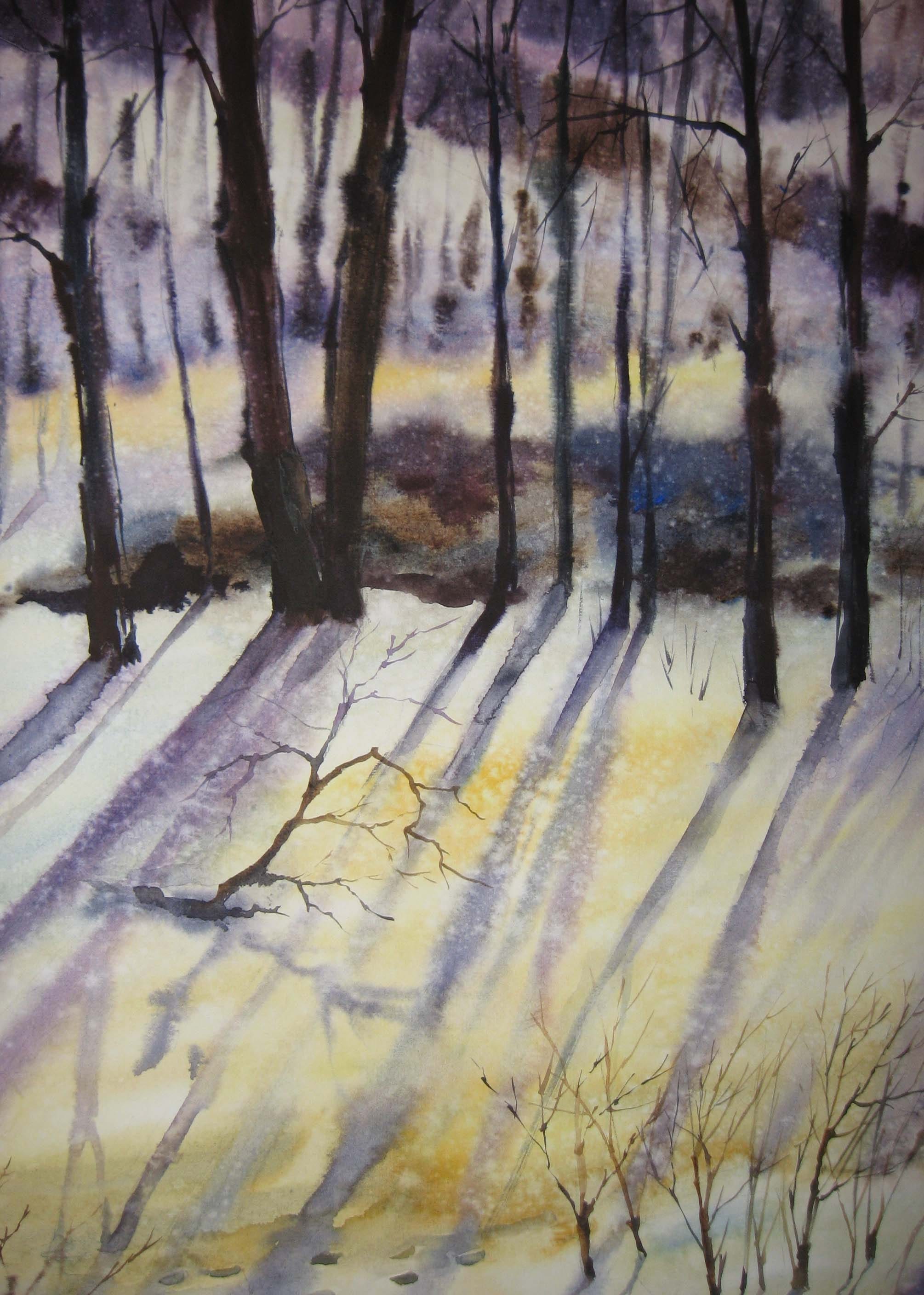 Sunlit Shadows — watercolour by Serhii Shcherbakov