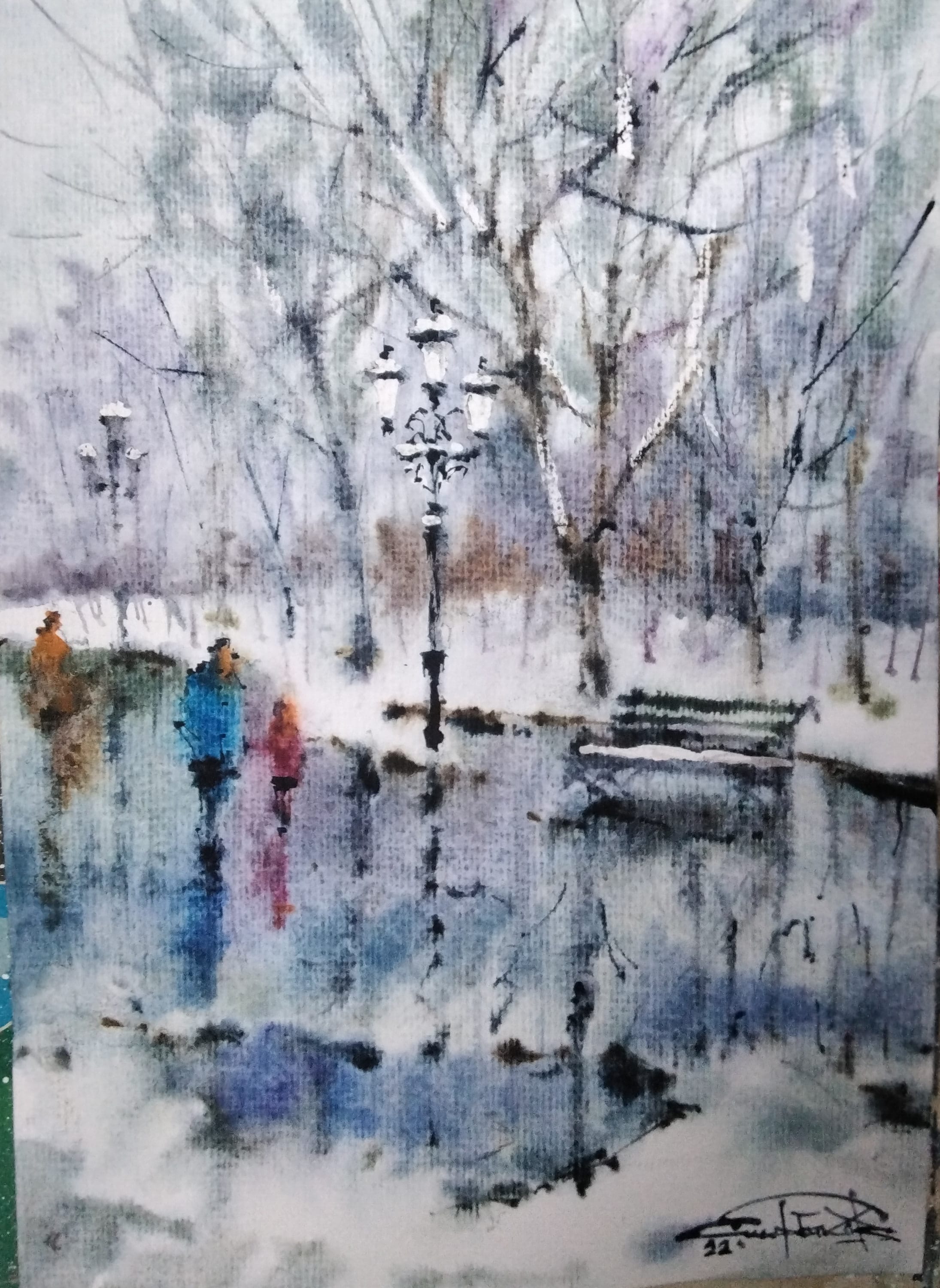 Kyiv No. 49 — watercolour by Serhii Shcherbakov