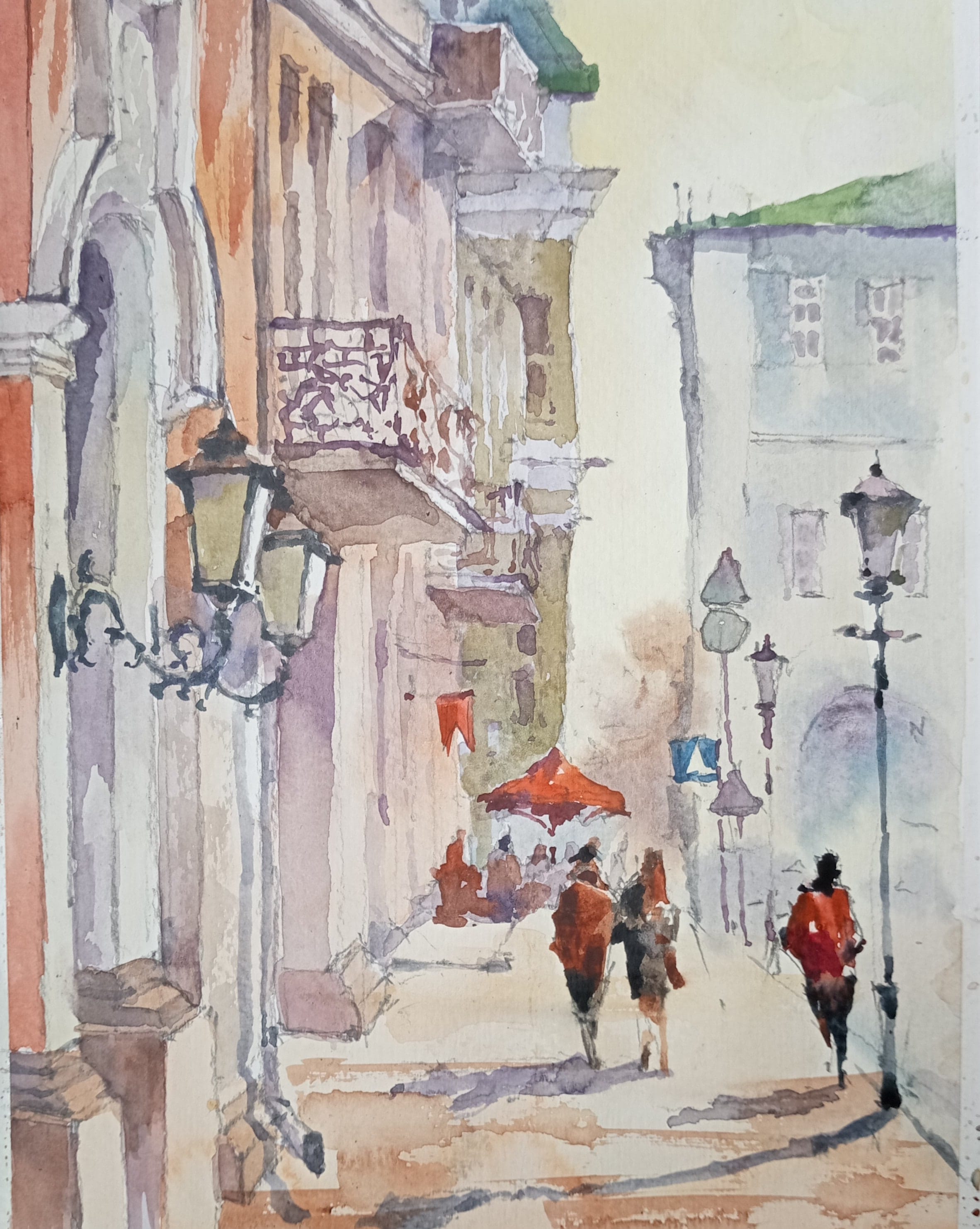 Kyiv No. 17 — watercolour by Serhii Shcherbakov