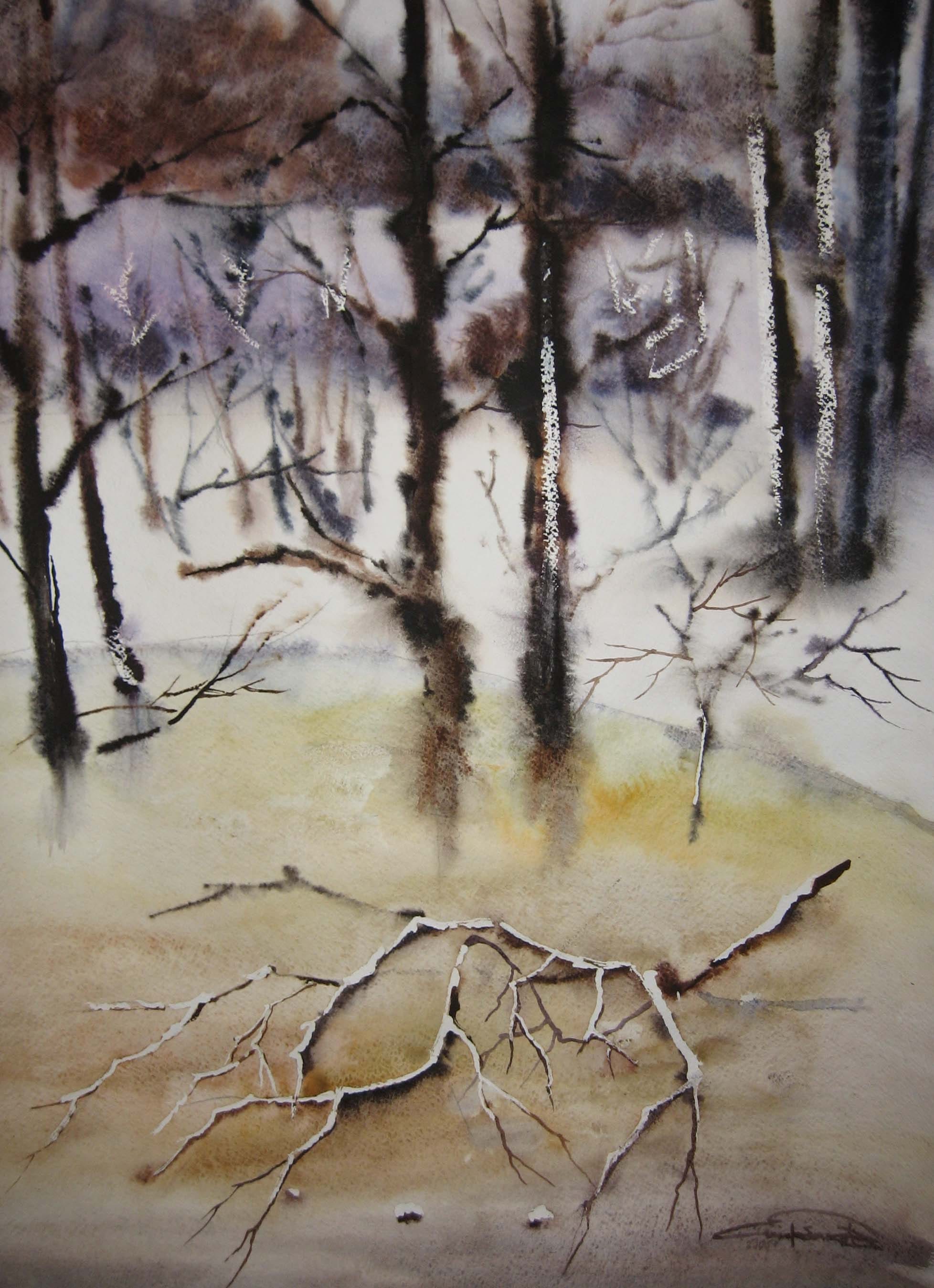 Enchanted Forest — watercolour by Serhii Shcherbakov