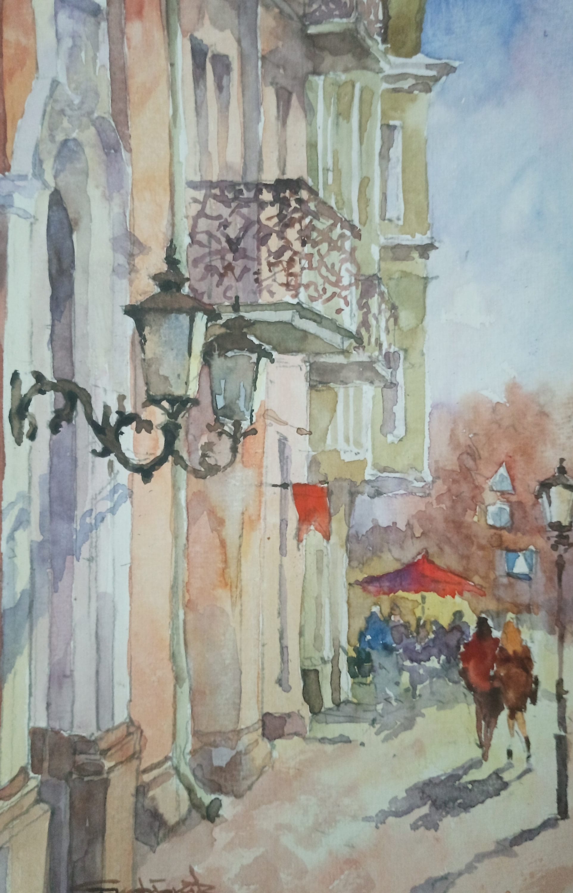 Kyiv No. 29 — watercolour by Serhii Shcherbakov