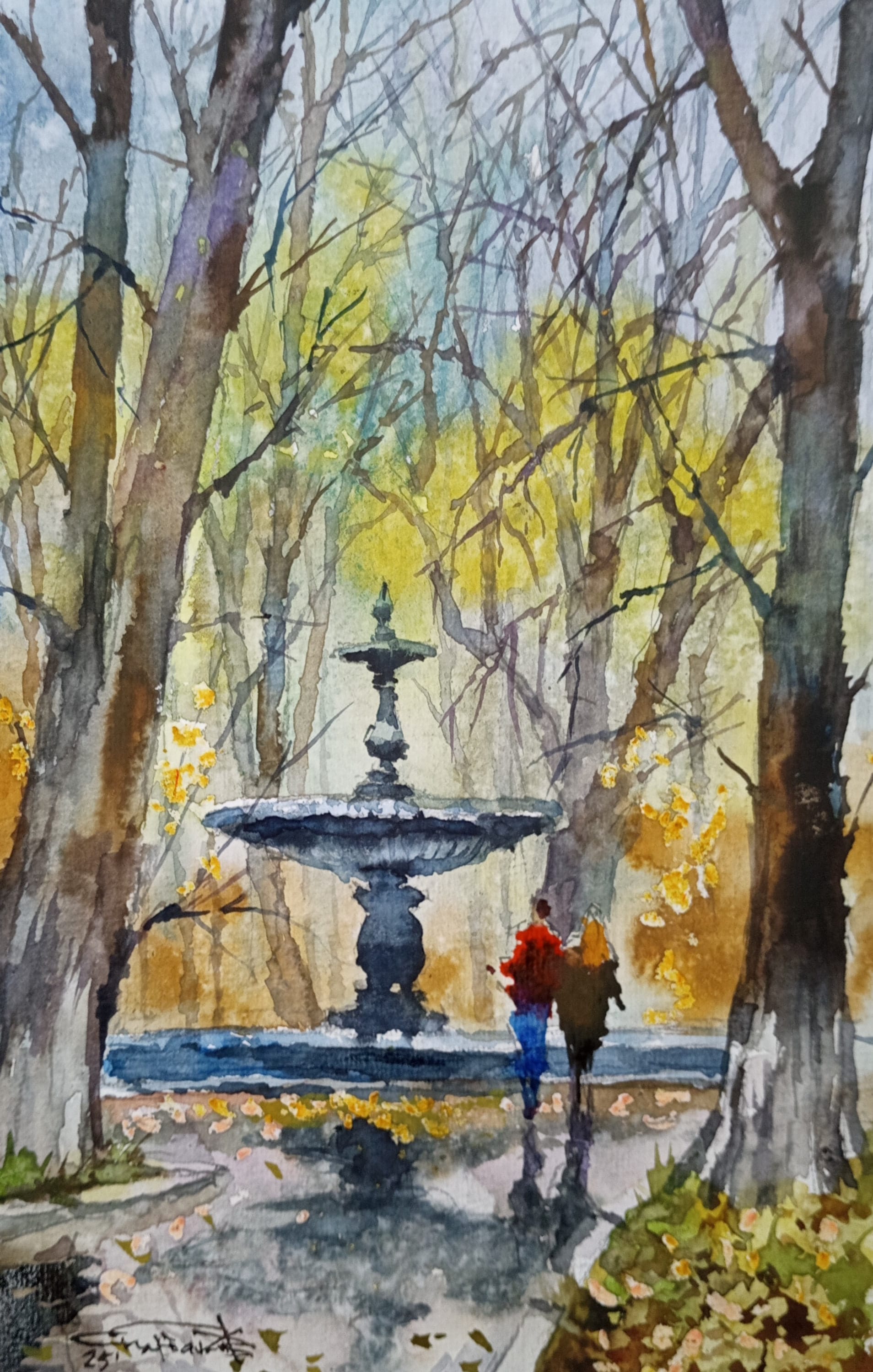 Kyiv No. 35 — watercolour by Serhii Shcherbakov