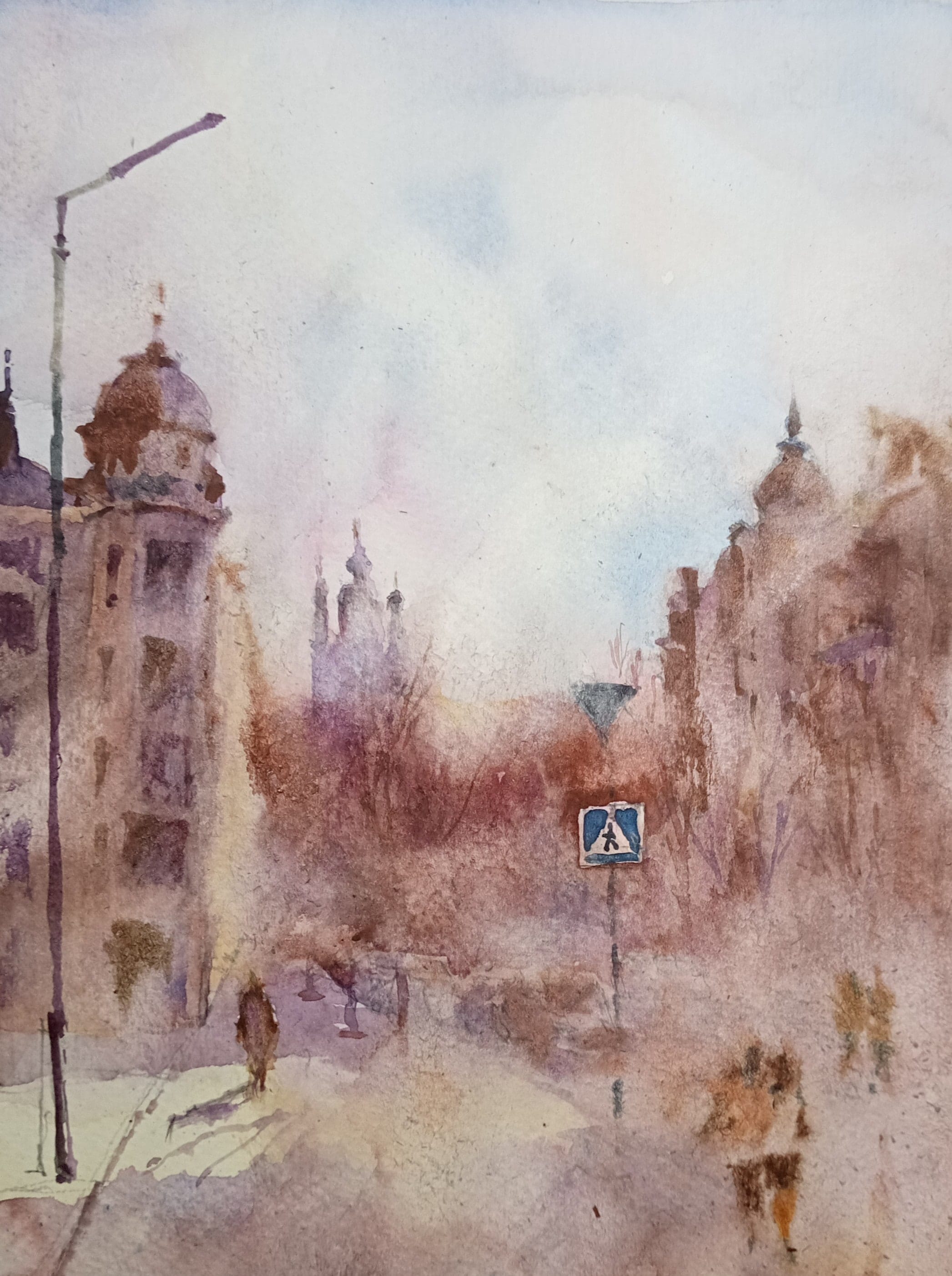 Kyiv No. 18 — watercolour by Serhii Shcherbakov