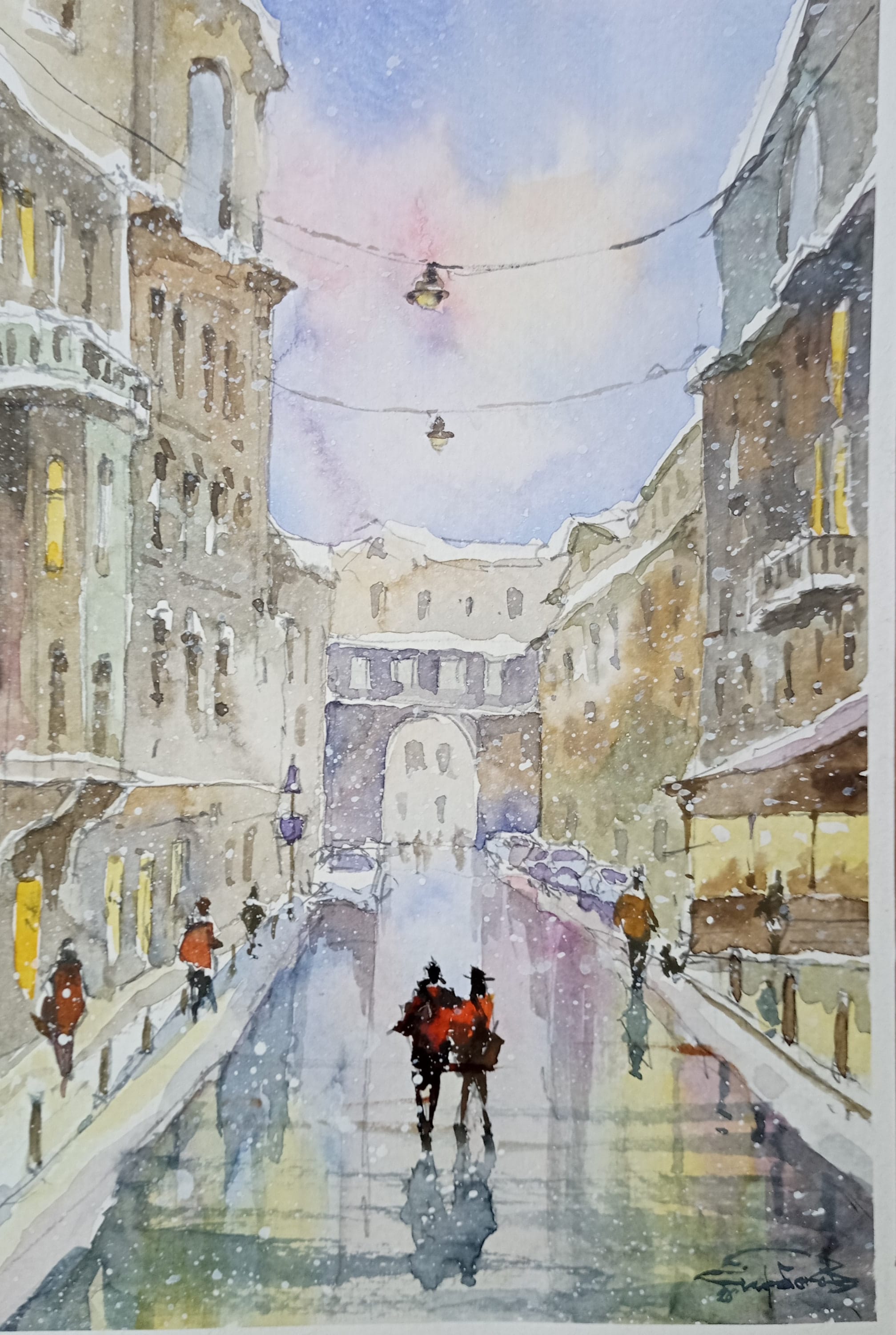 Kyiv No. 39 — watercolour by Serhii Shcherbakov