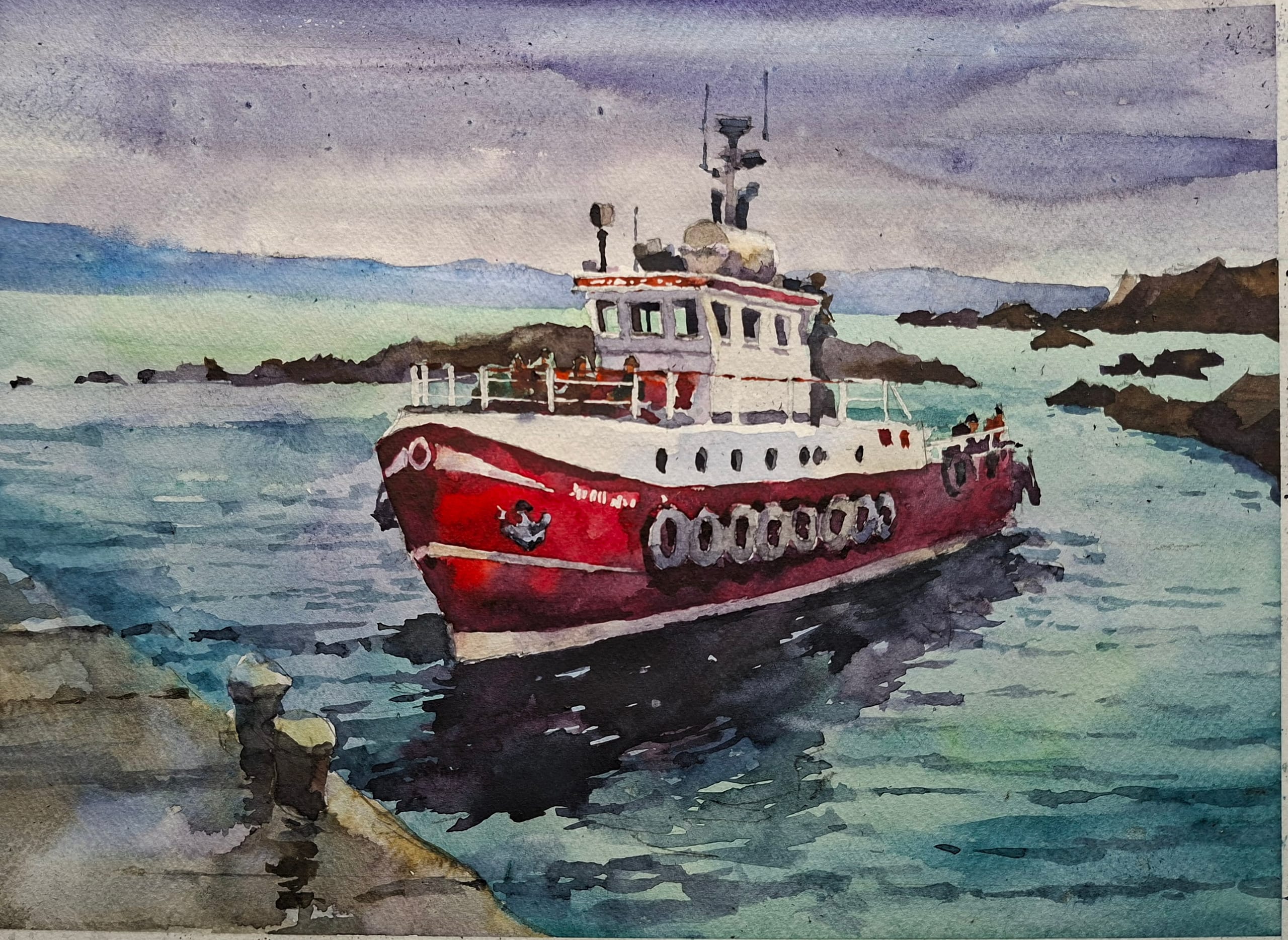 Ireland watercolour — watercolour by Serhii Shcherbakov