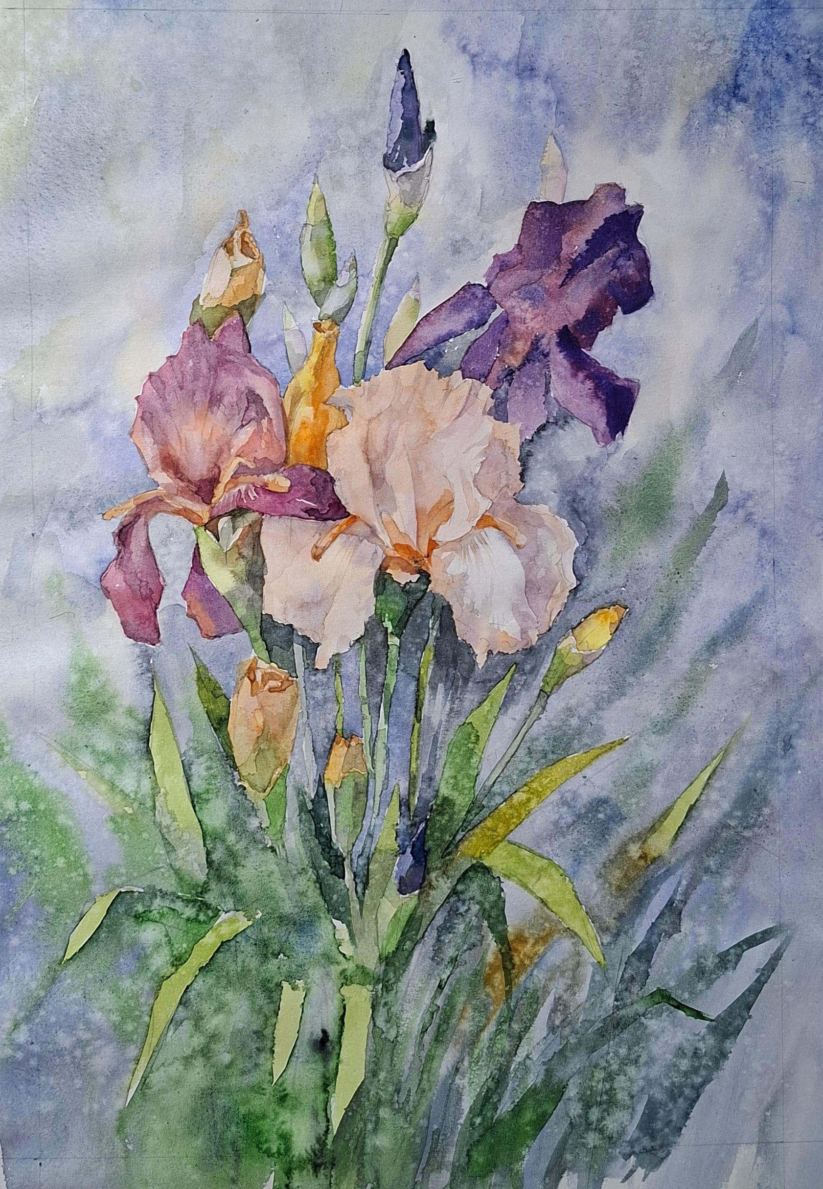 Flowers No. 3 — watercolour by Serhii Shcherbakov