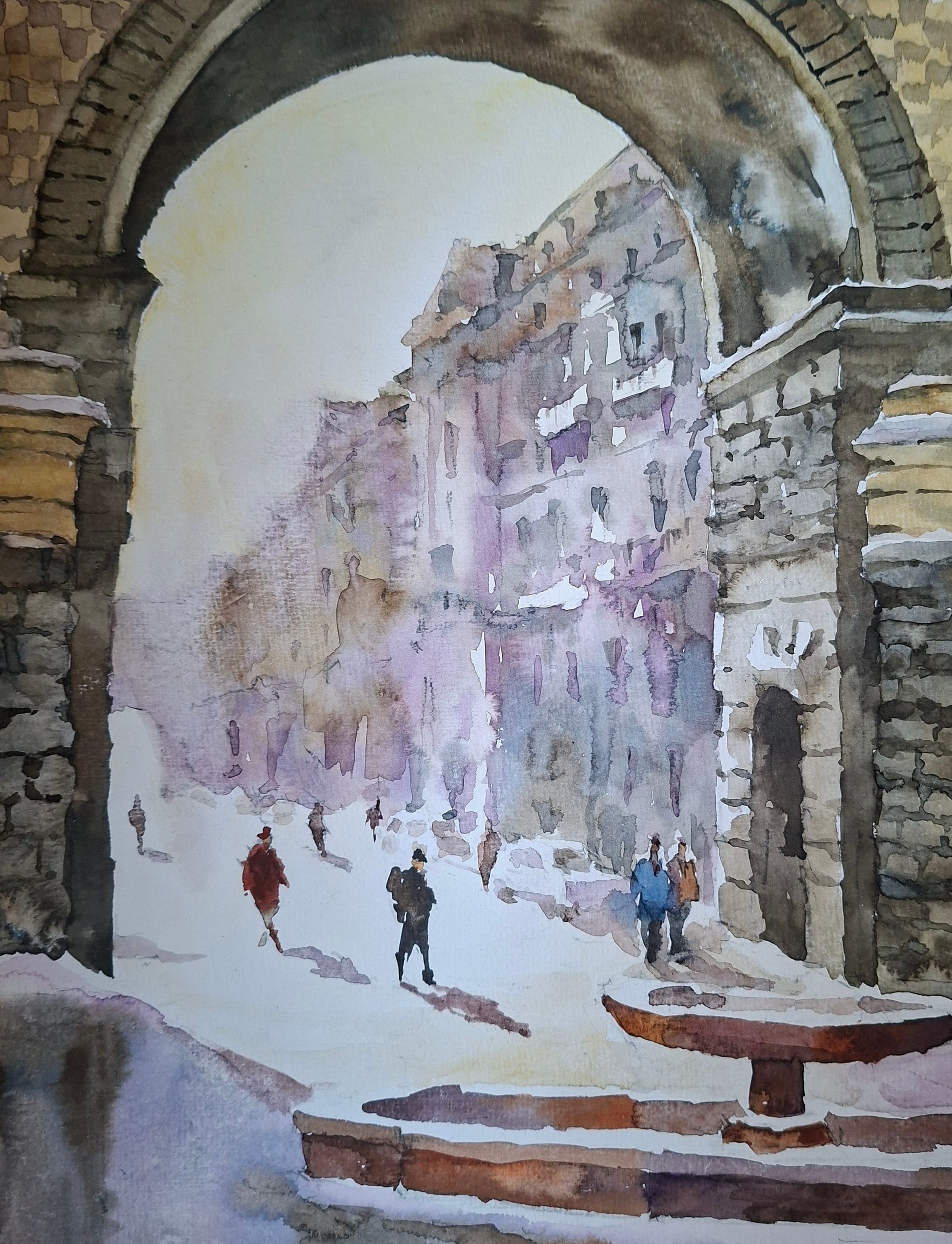 Kyiv No. 2 — watercolour by Serhii Shcherbakov