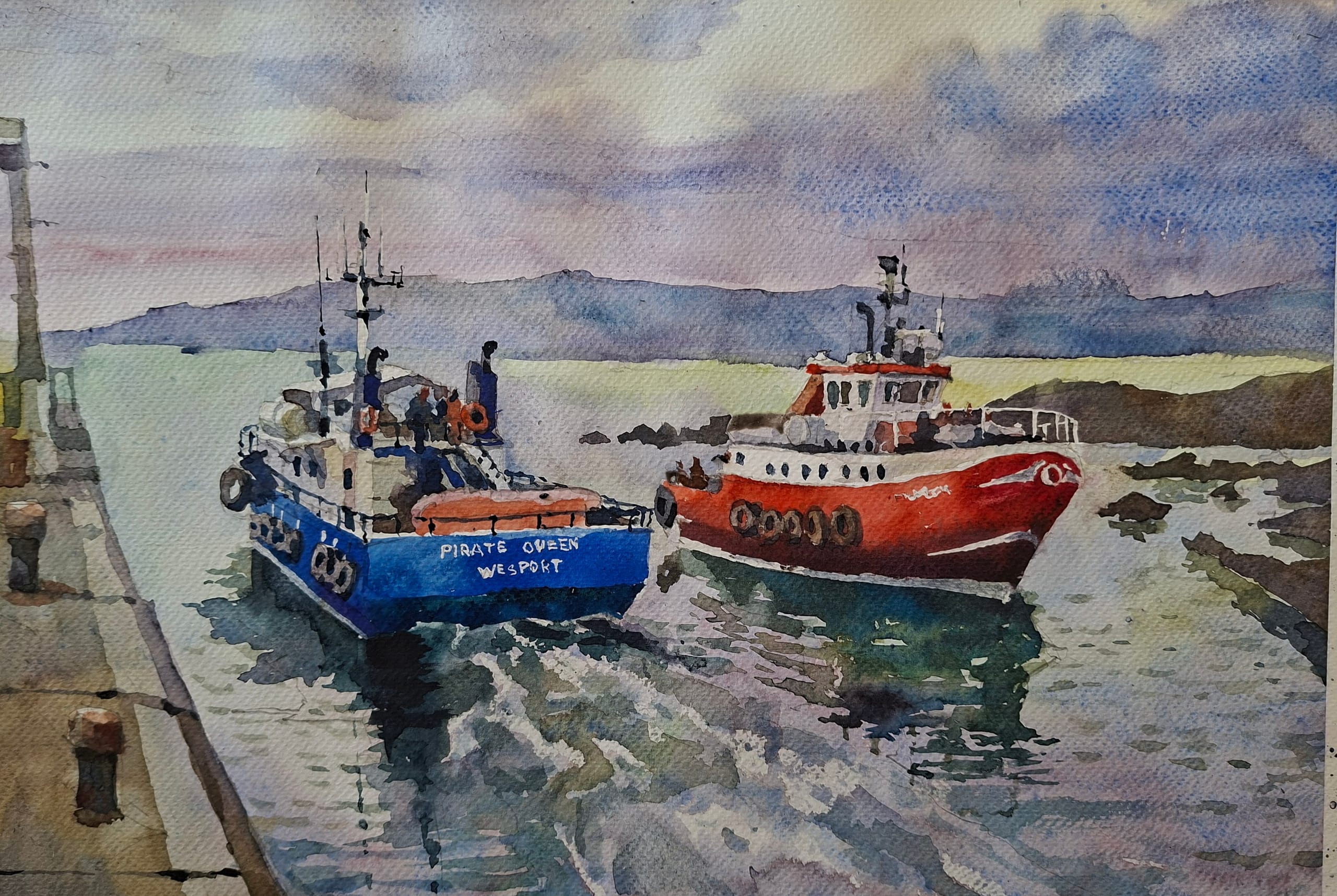 Ireland watercolour — watercolour by Serhii Shcherbakov
