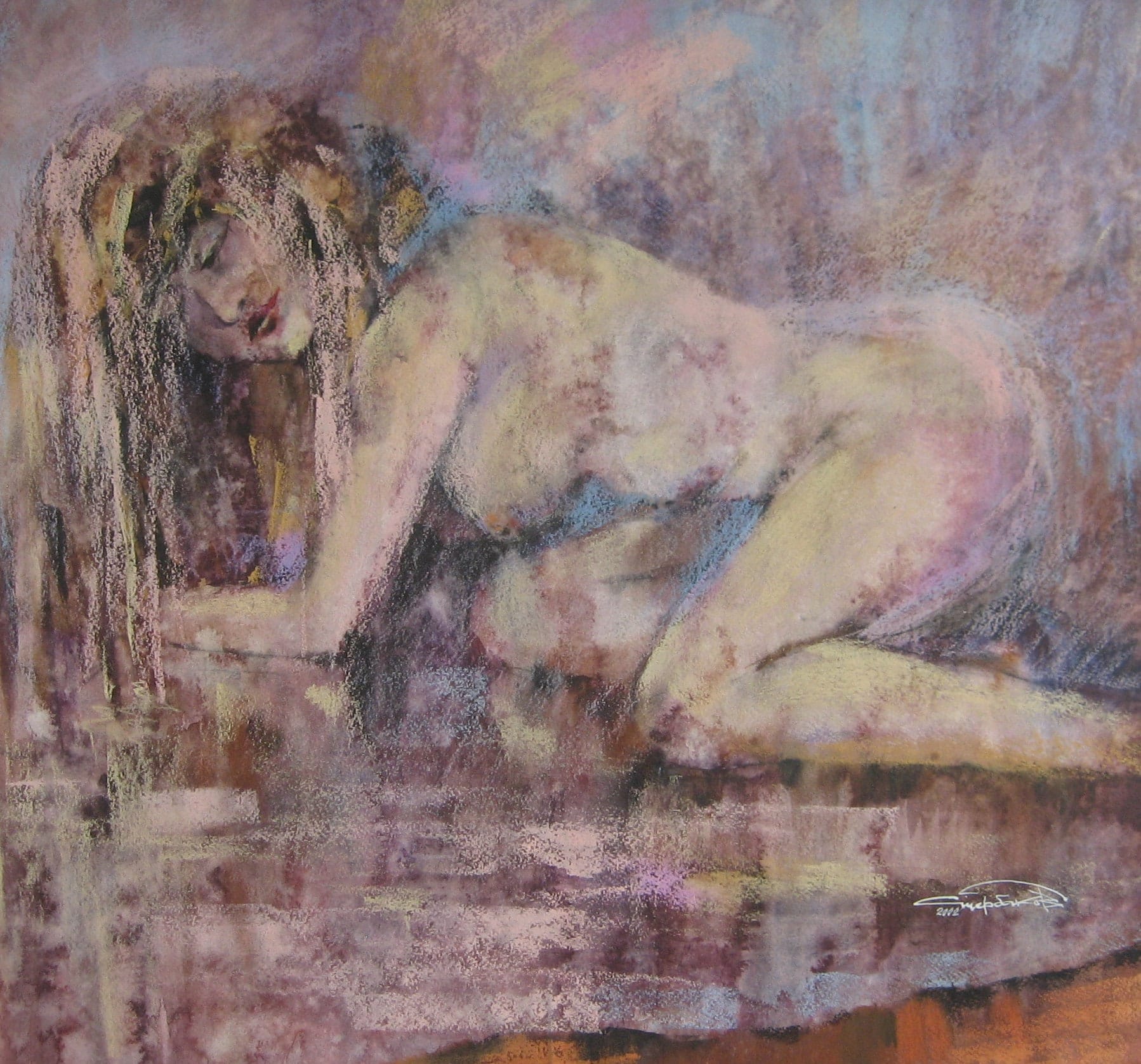 The Mistress — watercolour by Serhii Shcherbakov