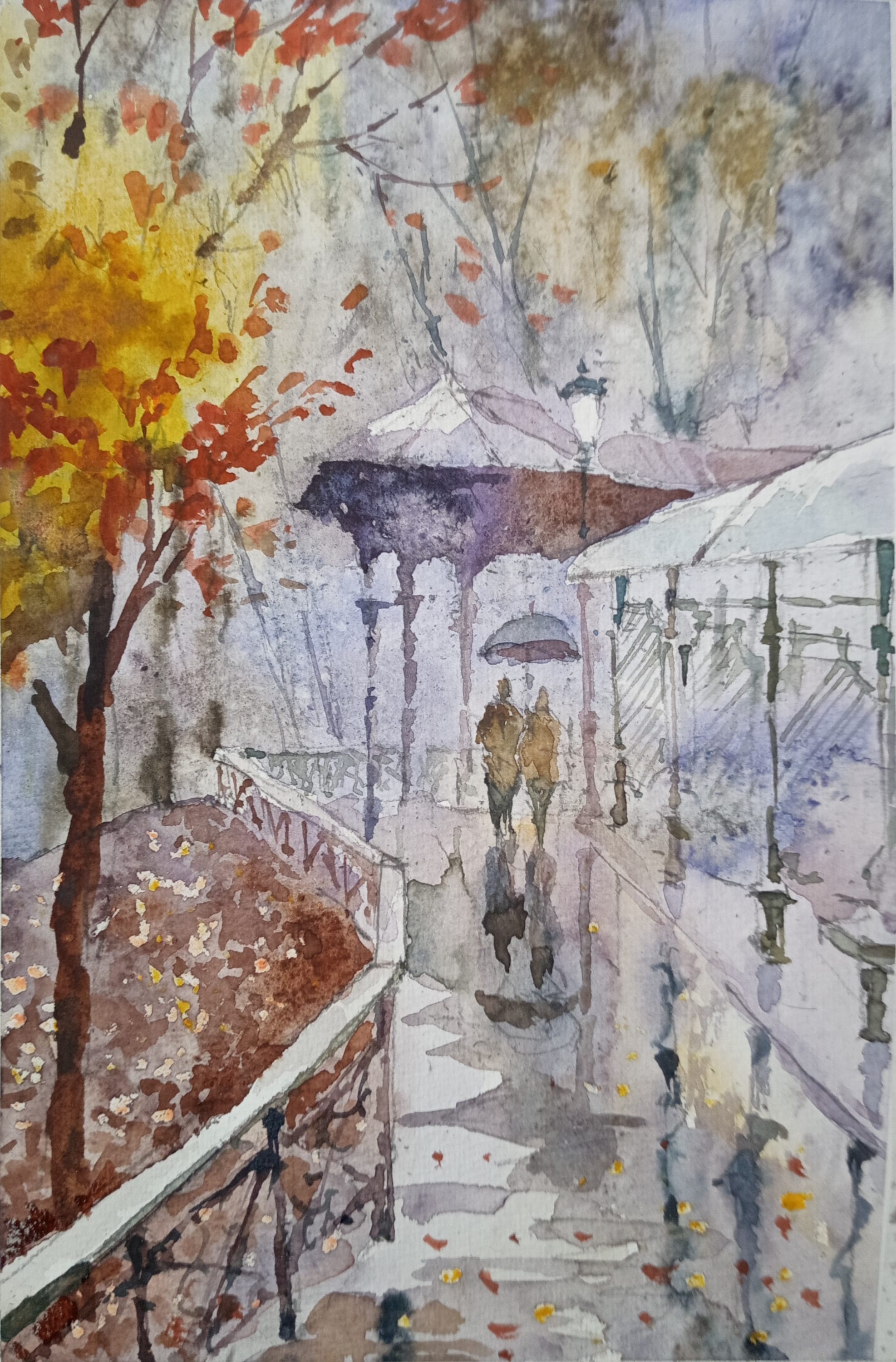 Kyiv No. 27 — watercolour by Serhii Shcherbakov