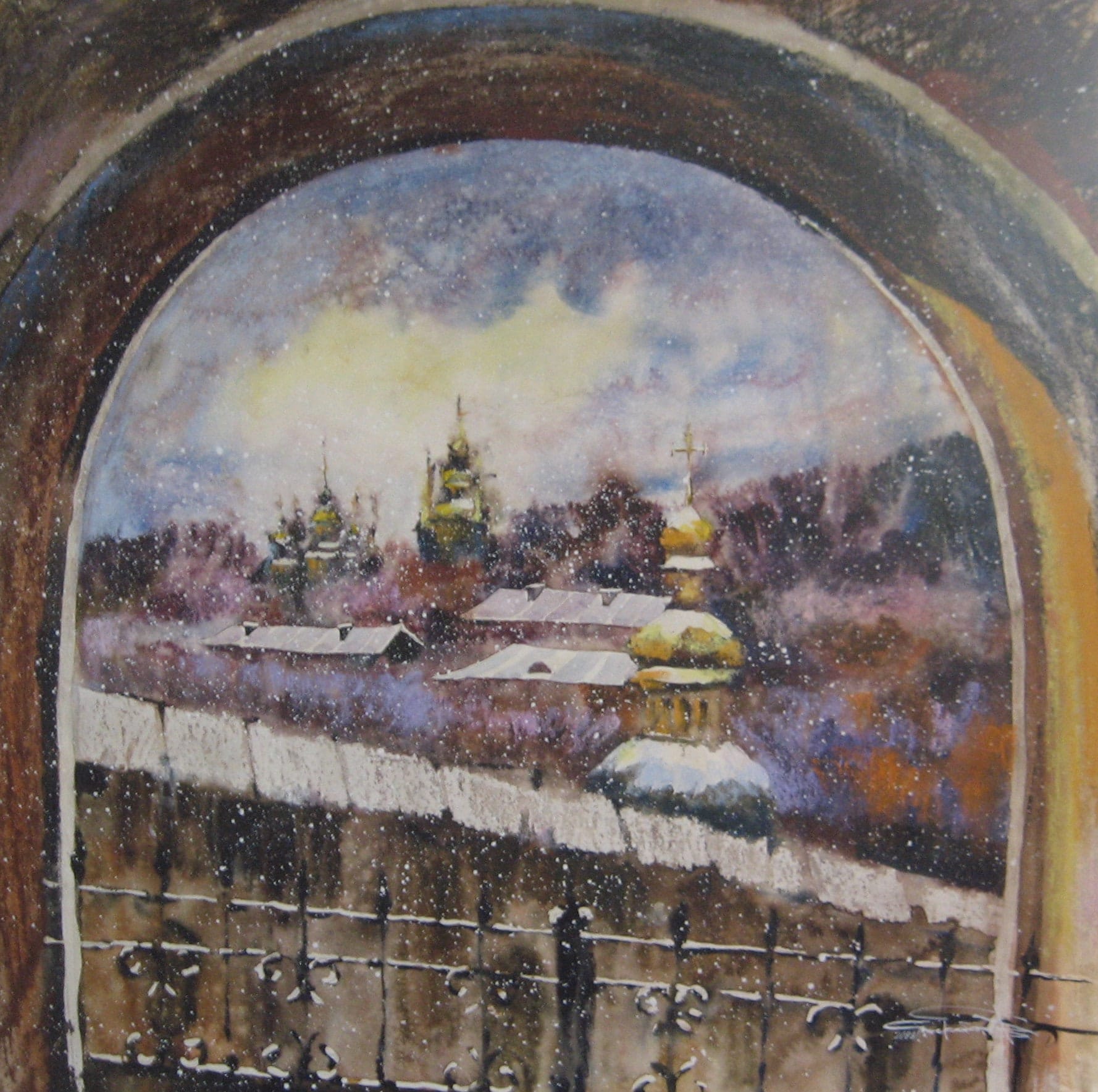 Kyiv Churches — watercolour by Serhii Shcherbakov