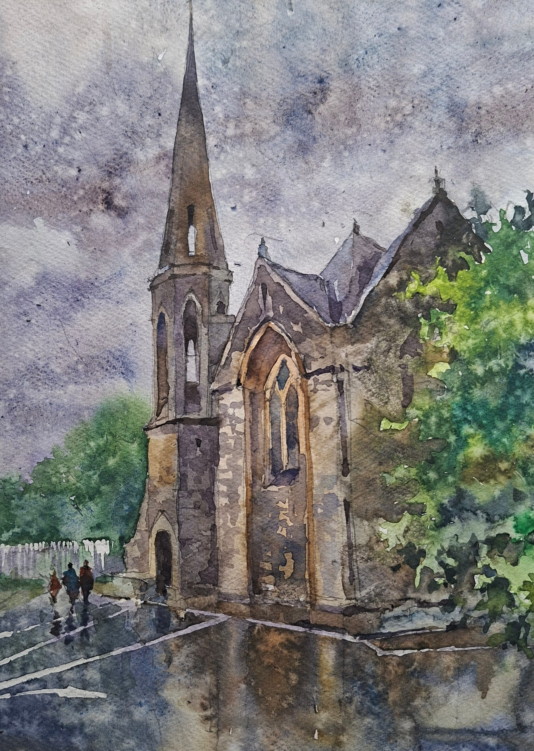 Ireland watercolour — watercolour by Serhii Shcherbakov