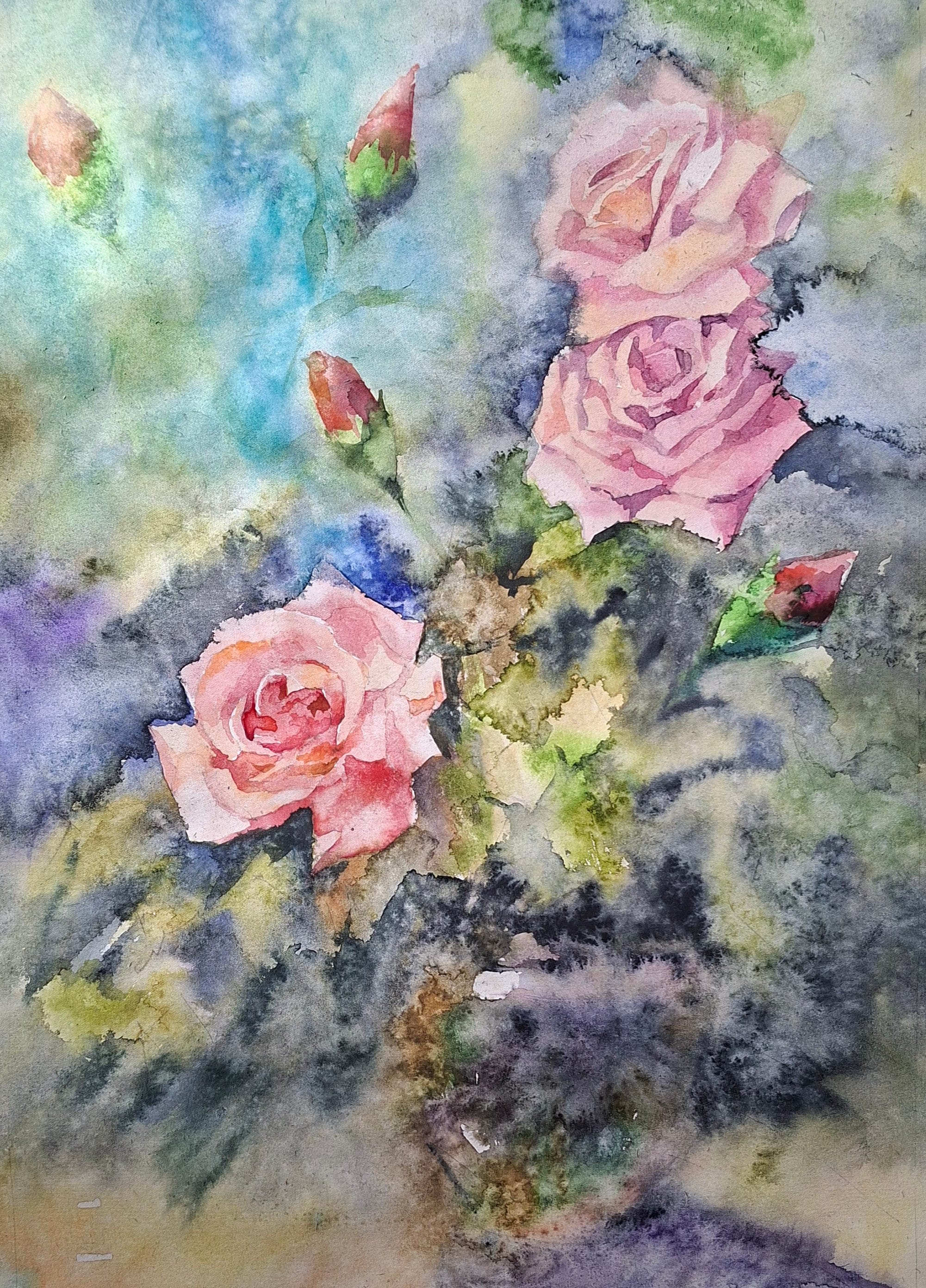 Flowers No. 1 — watercolour by Serhii Shcherbakov
