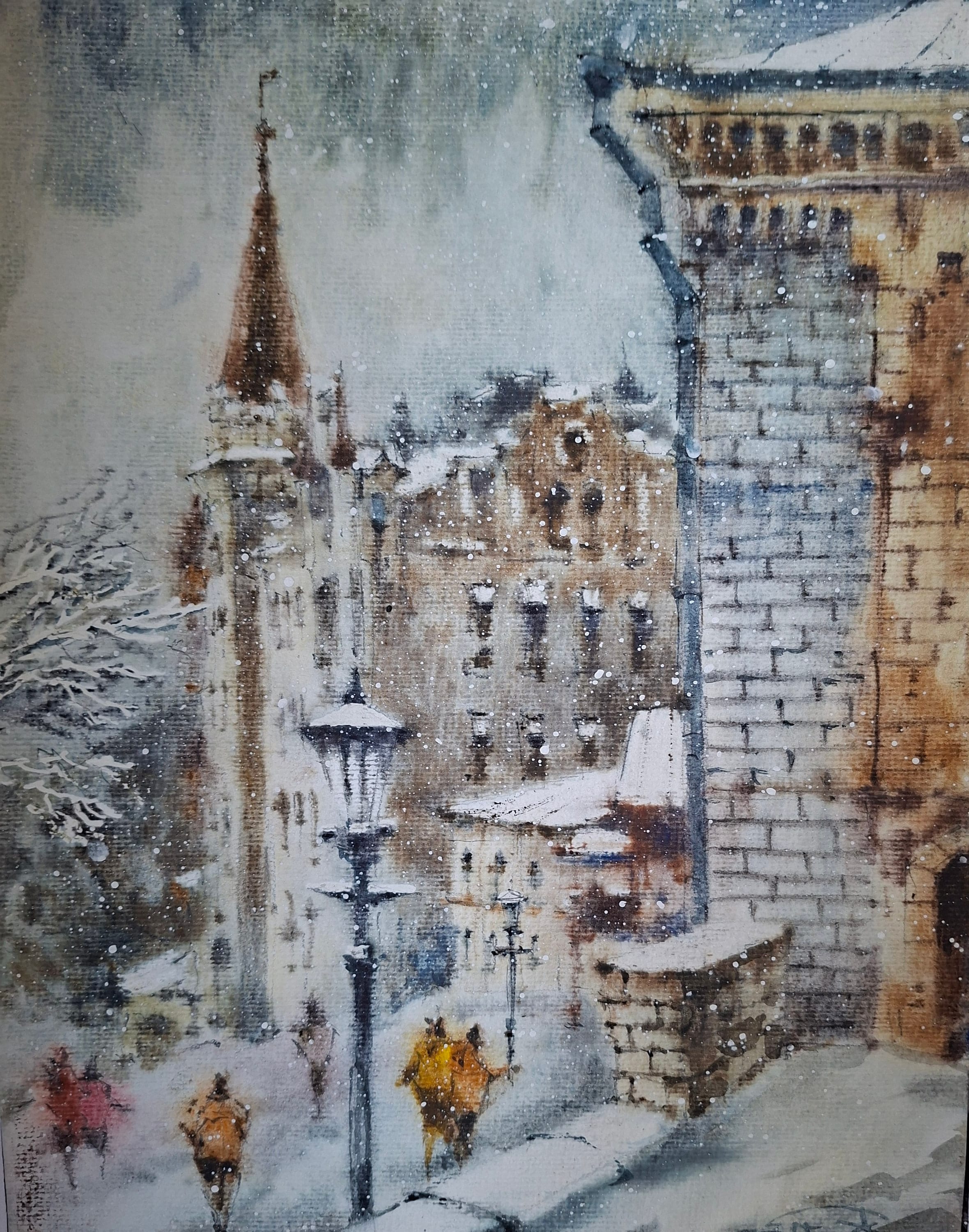 Kyiv No. 6 — watercolour by Serhii Shcherbakov