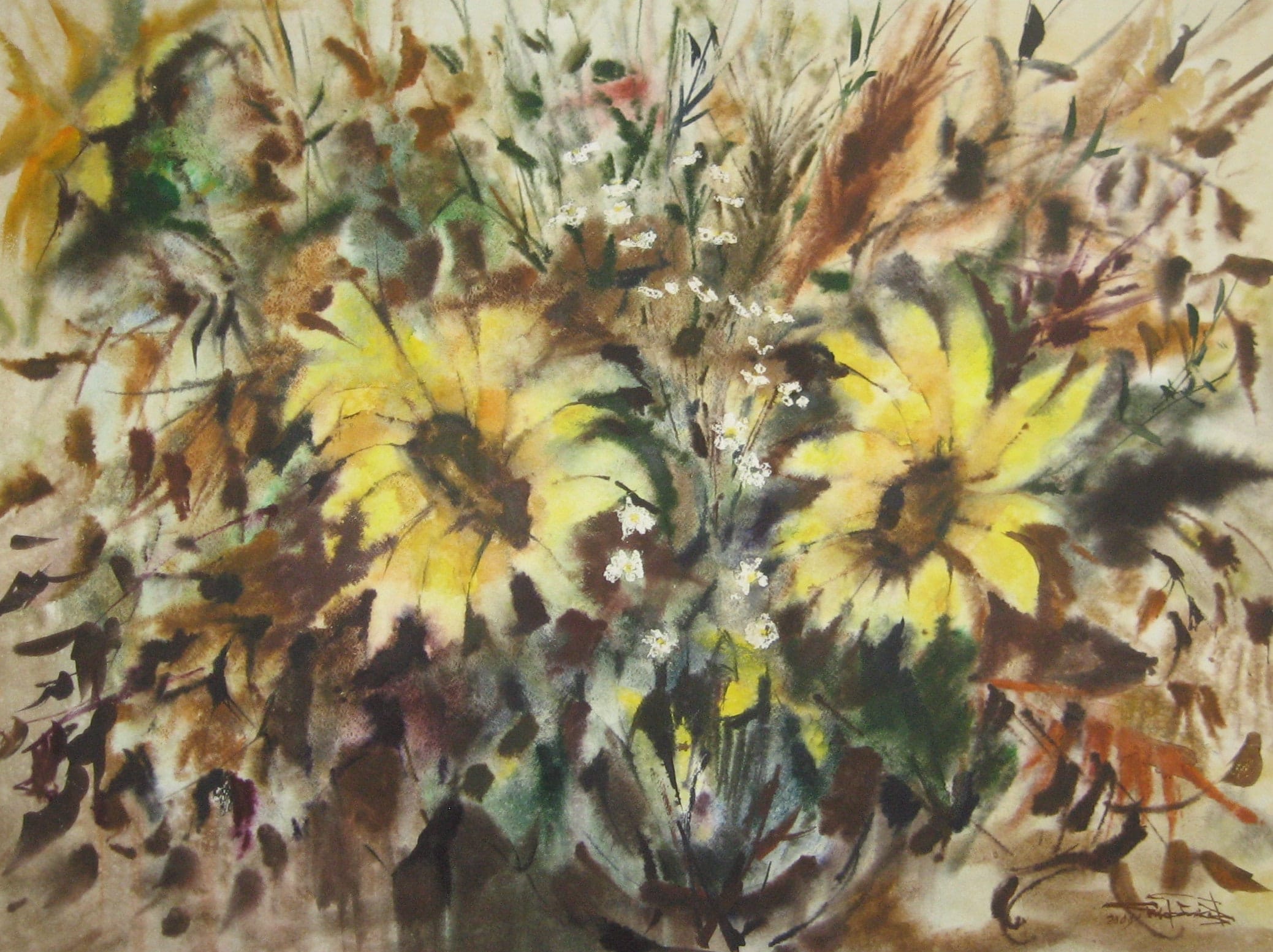 Autumn Festival — watercolour by Serhii Shcherbakov